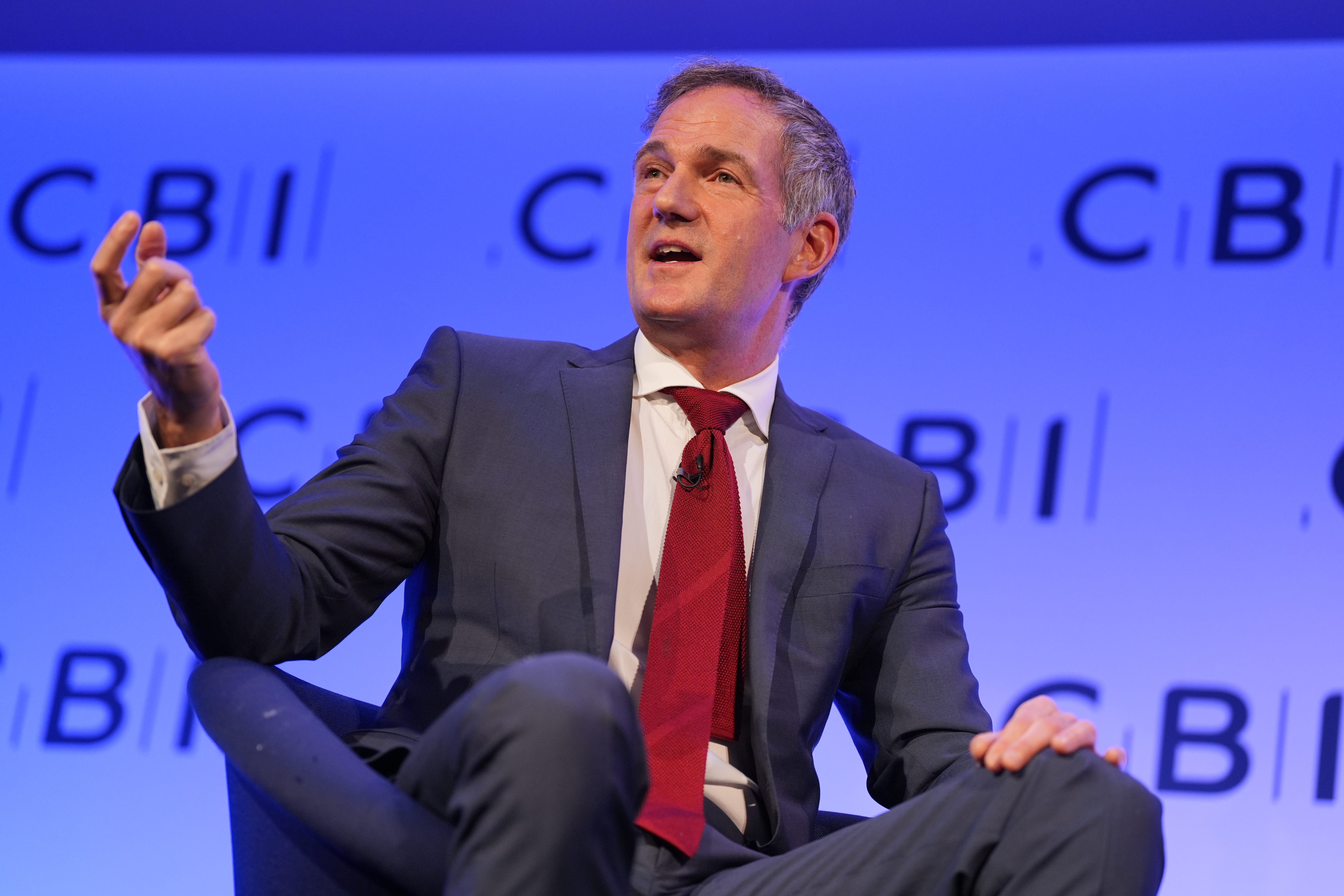 Peter Kyle visited workers on Wednesday (Yui Mok/PA)