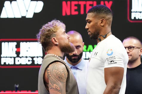 <p>Oleksandr Usyk has dismissed Jake Paul vs Anthony Joshua as a sporting contest</p>