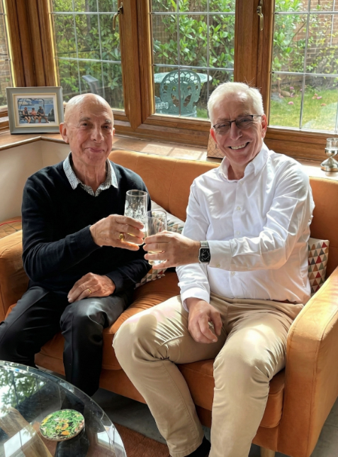 John and Lucas met for the first time on Easter Sunday