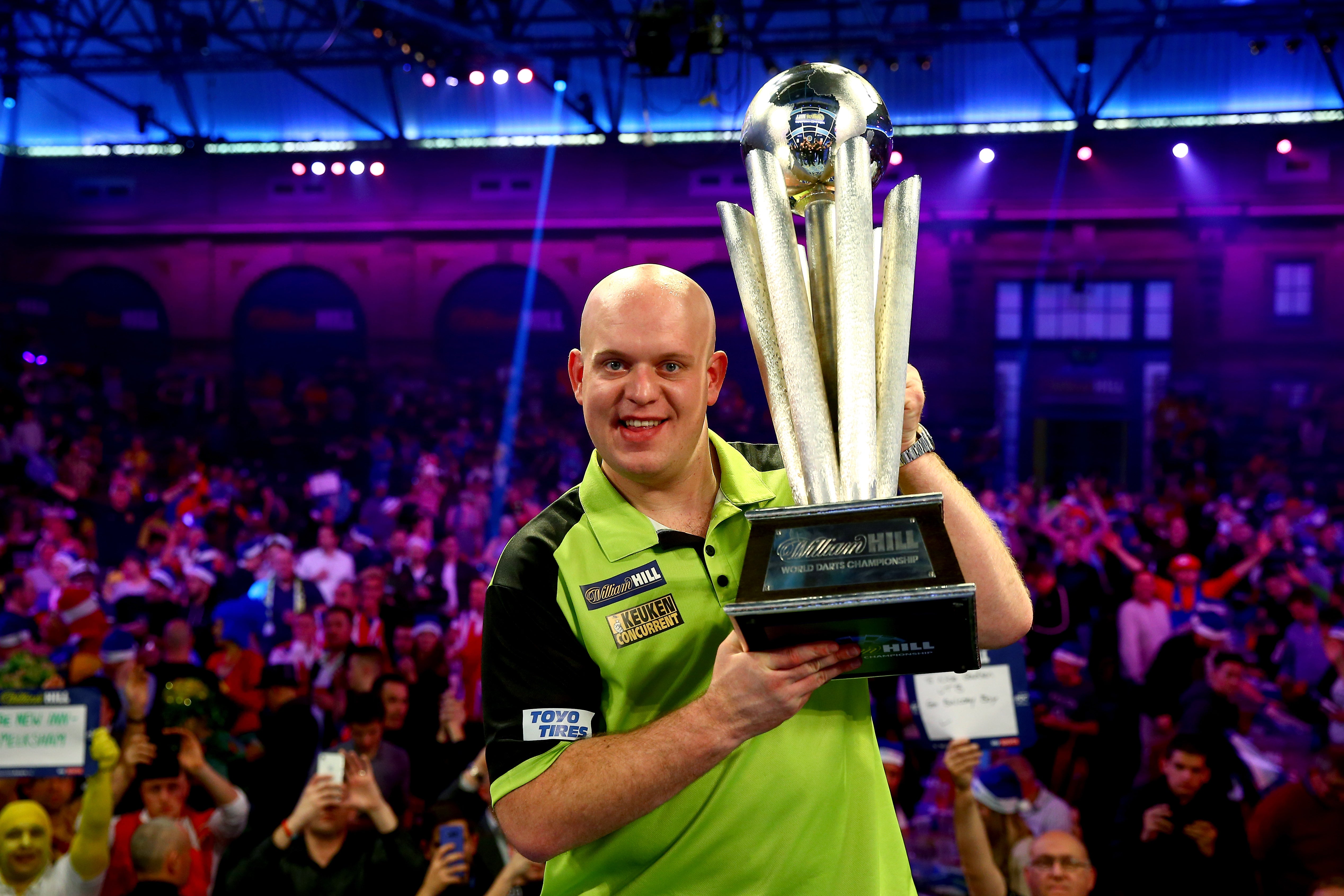 Van Gerwen won the most recent of his three world titles in 2019