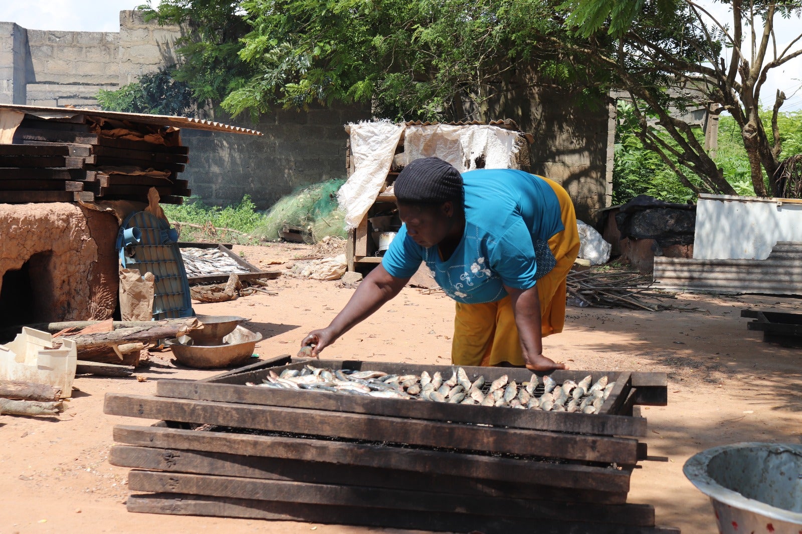 Being surrounded by smoke can seriously impact women’s health - while extreme weather, including intense heat as well as rainstorms, can make the work impossible