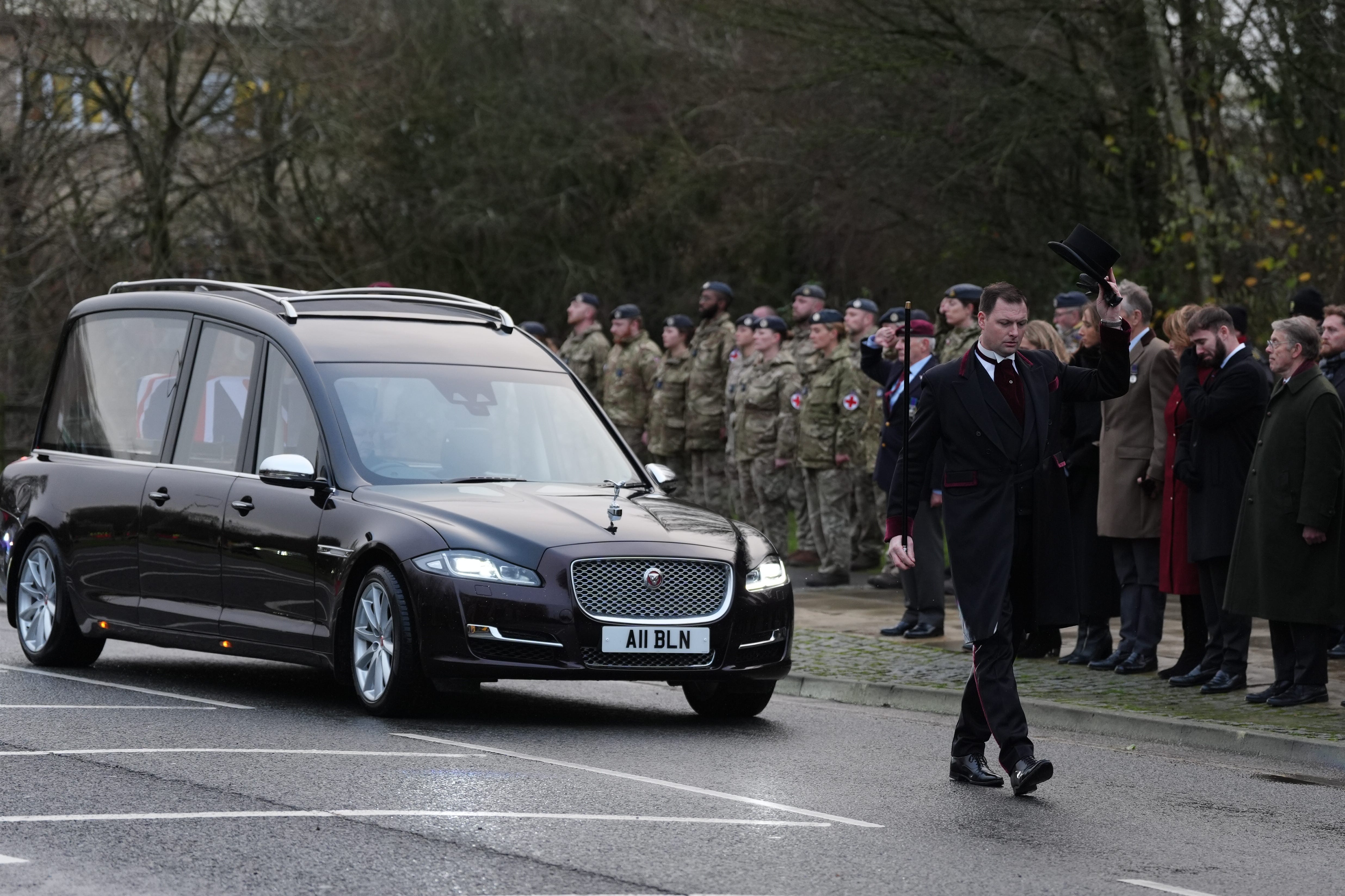 Lance Corporal George Hooley’s body was returned to the UK on Wednesday (Ben Whitley/PA)