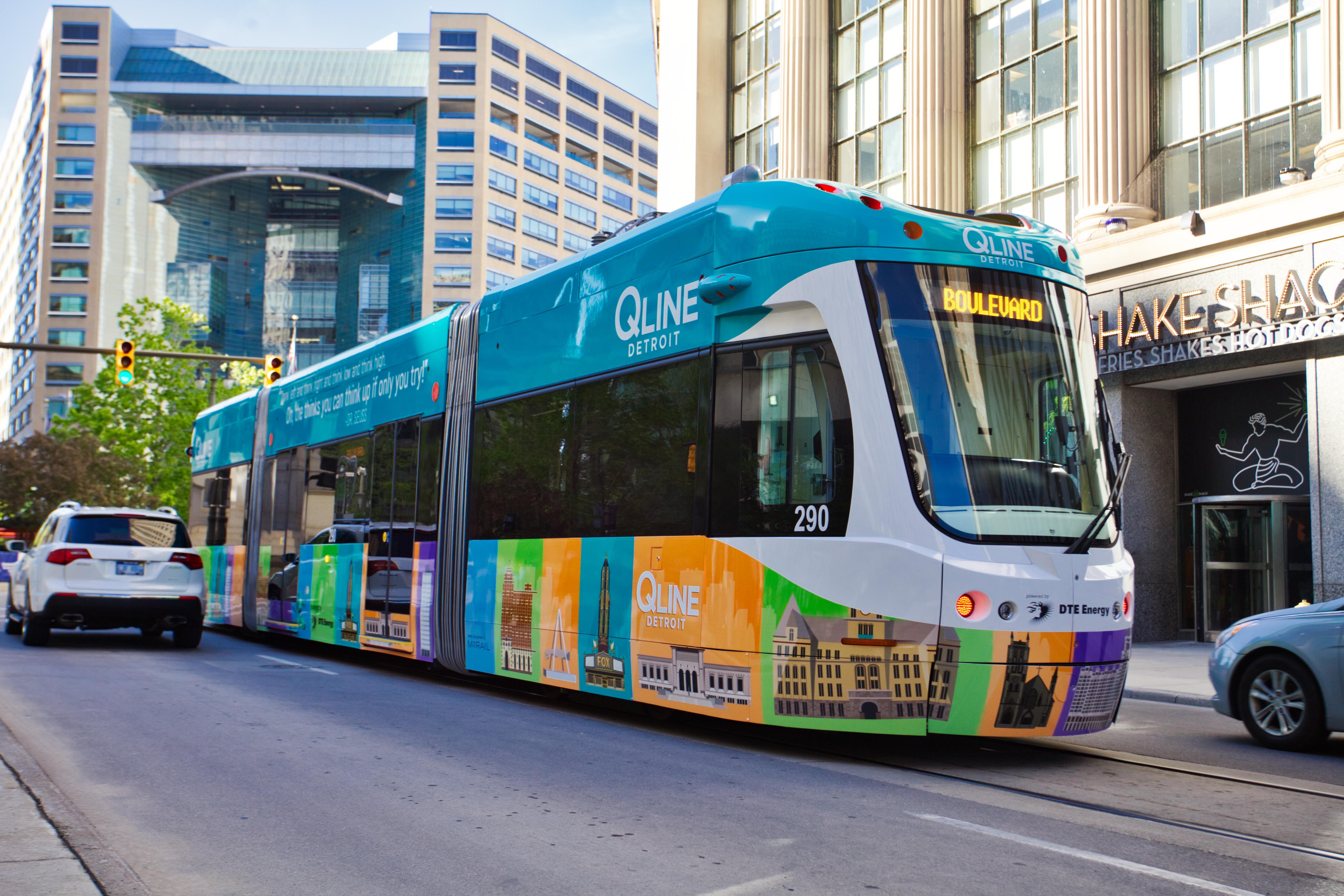 Detroit's Qline streetcar links Downtown and Midtown