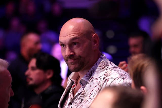 Tyson Fury has sent a pointed message to Anthony Joshua (Steven Paston/PA)