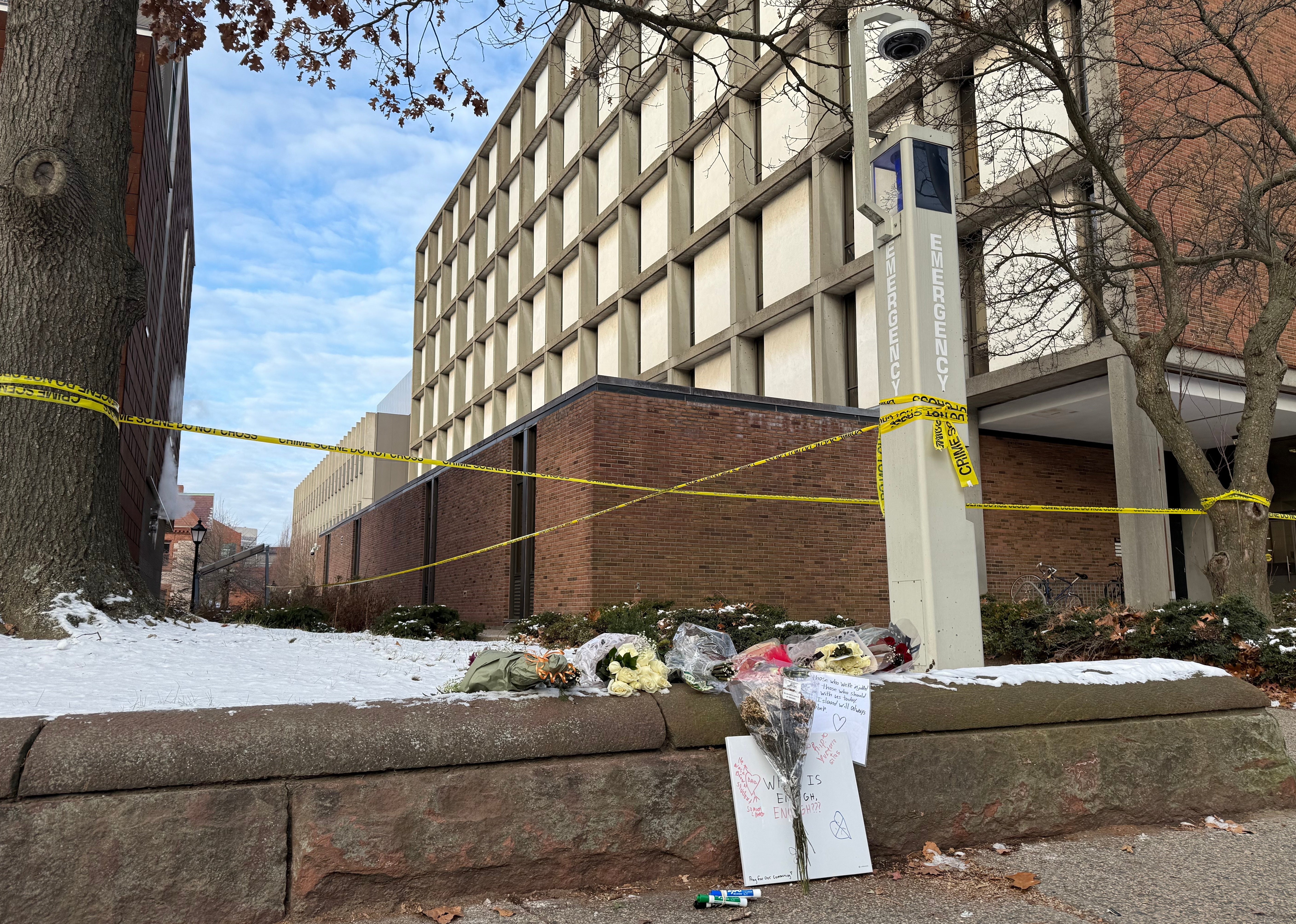 The shooting, which occurred on Saturday afternoon, took place inside the Barus and Holley building on campus.