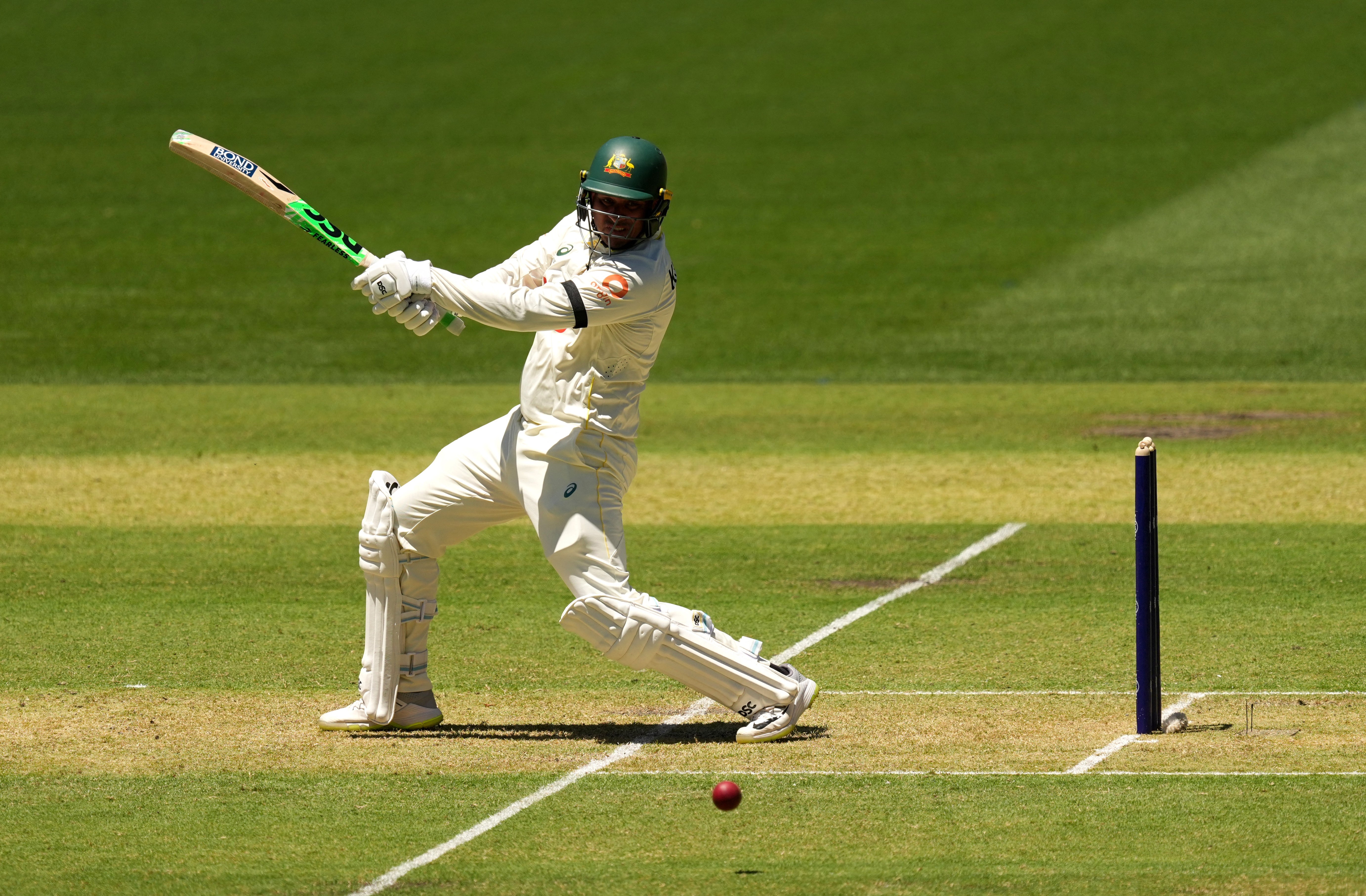 Usman Khawaja hit a half-century after being brought back into the Australia team when Steve Smith fell ill