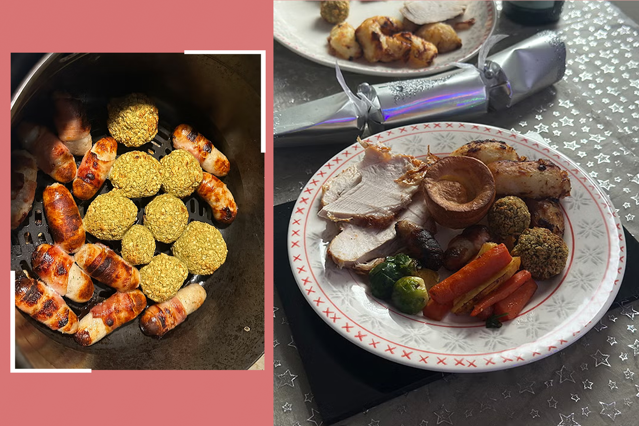 <p>I saved on the washing up by cooking a festive feast in my air fryer</p>