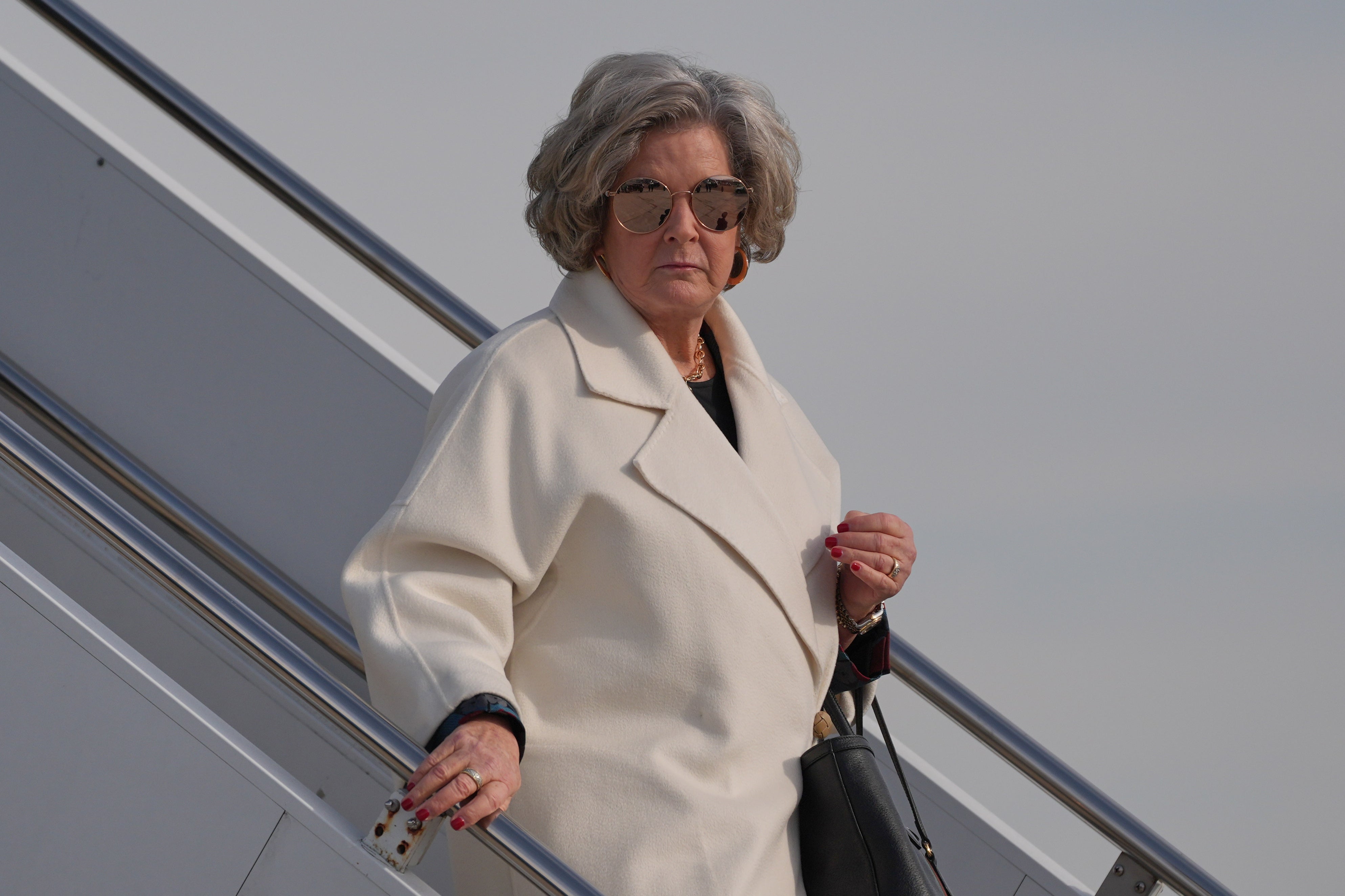 Wiles accompanied Trump to Dover Air Force Base to pay respects to three Americans — two National Guard members and one interpreter — killed in an attack in Syria over the weekend hours before the address. She has been under fire after her Vanity Fair interview.