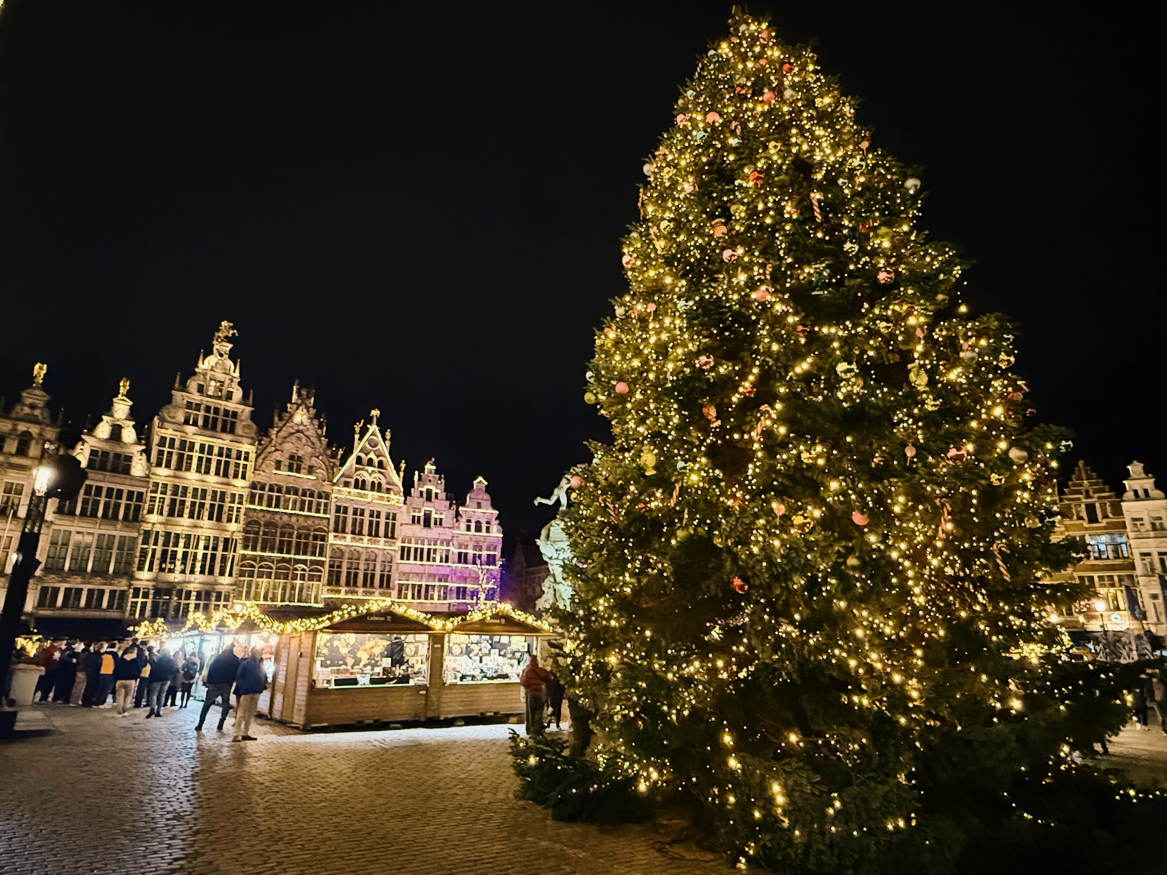 Grote Markt is one of several in Antwerp and has the biggest selection of wooden chalets