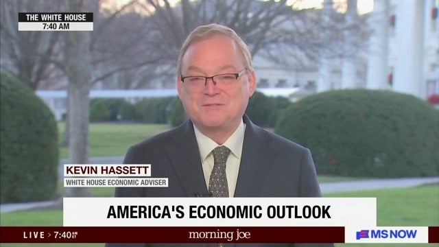 White House economic adviser Kevin Hassett groused that the majority of networks refused to use Donald Trump's PowerPoint slides during his national address.