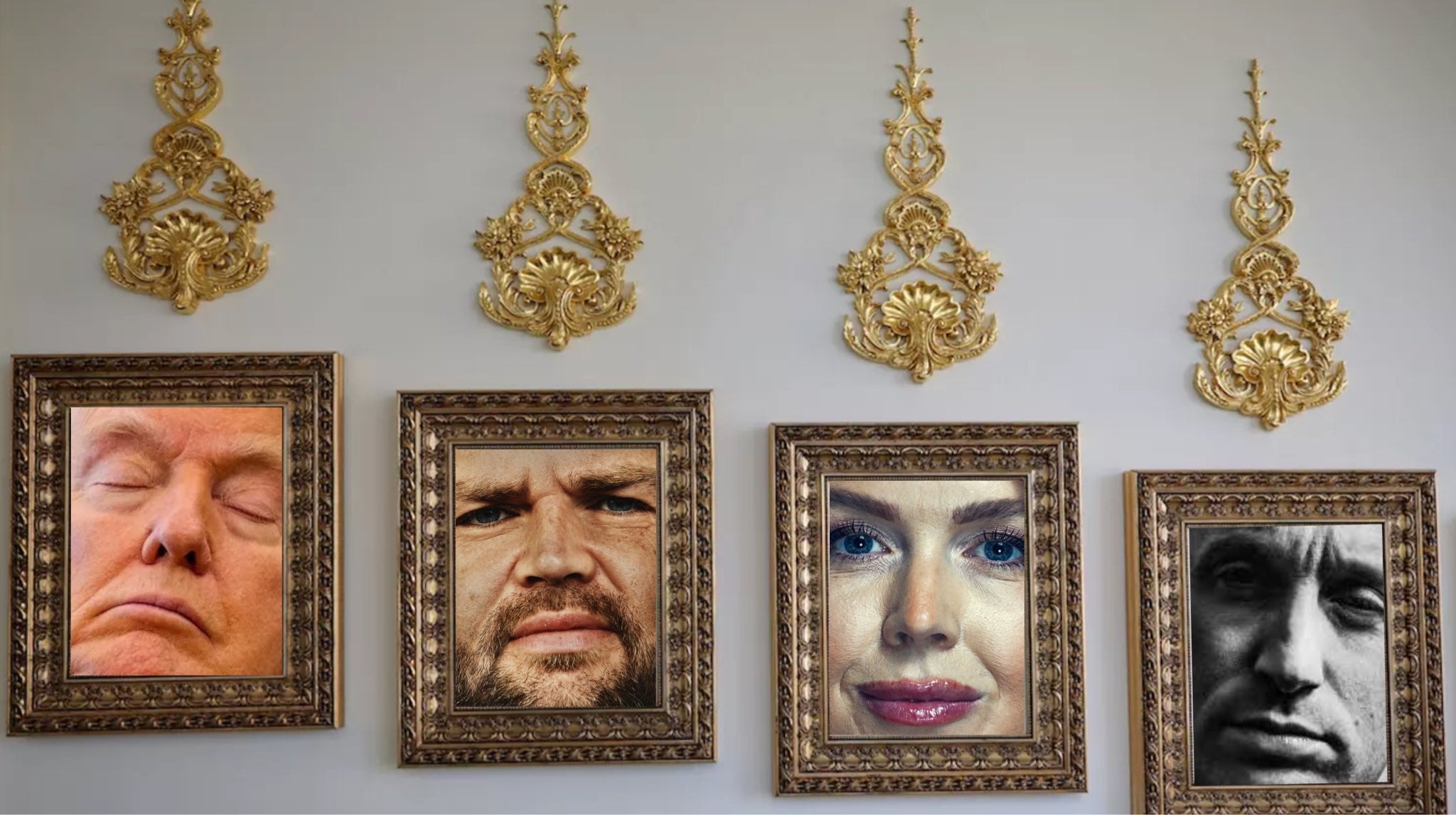 Gavin Newsom has trolled Donald Trump with a parody version of his Walk of Fame, using images from a recent Vanity Fair interview