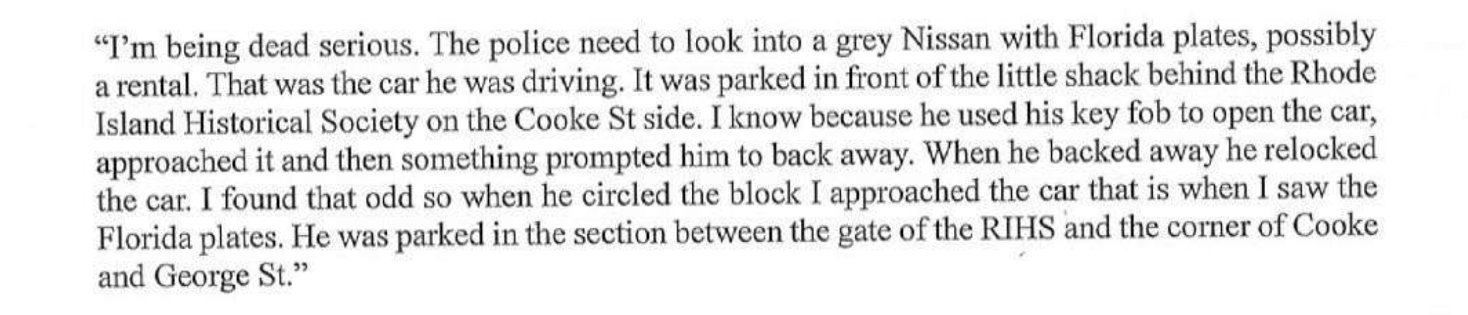 The Reddit post made by John that helped lead officials to Valente