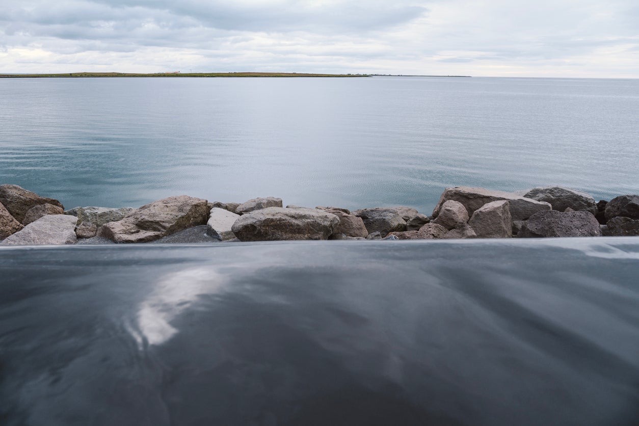 Sky Lagoon in Iceland has a stunning 246-foot-wide infinity pool on the cusp of the Atlantic Ocean