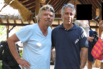 Richard Branson appears with Epstein in a newly released photo