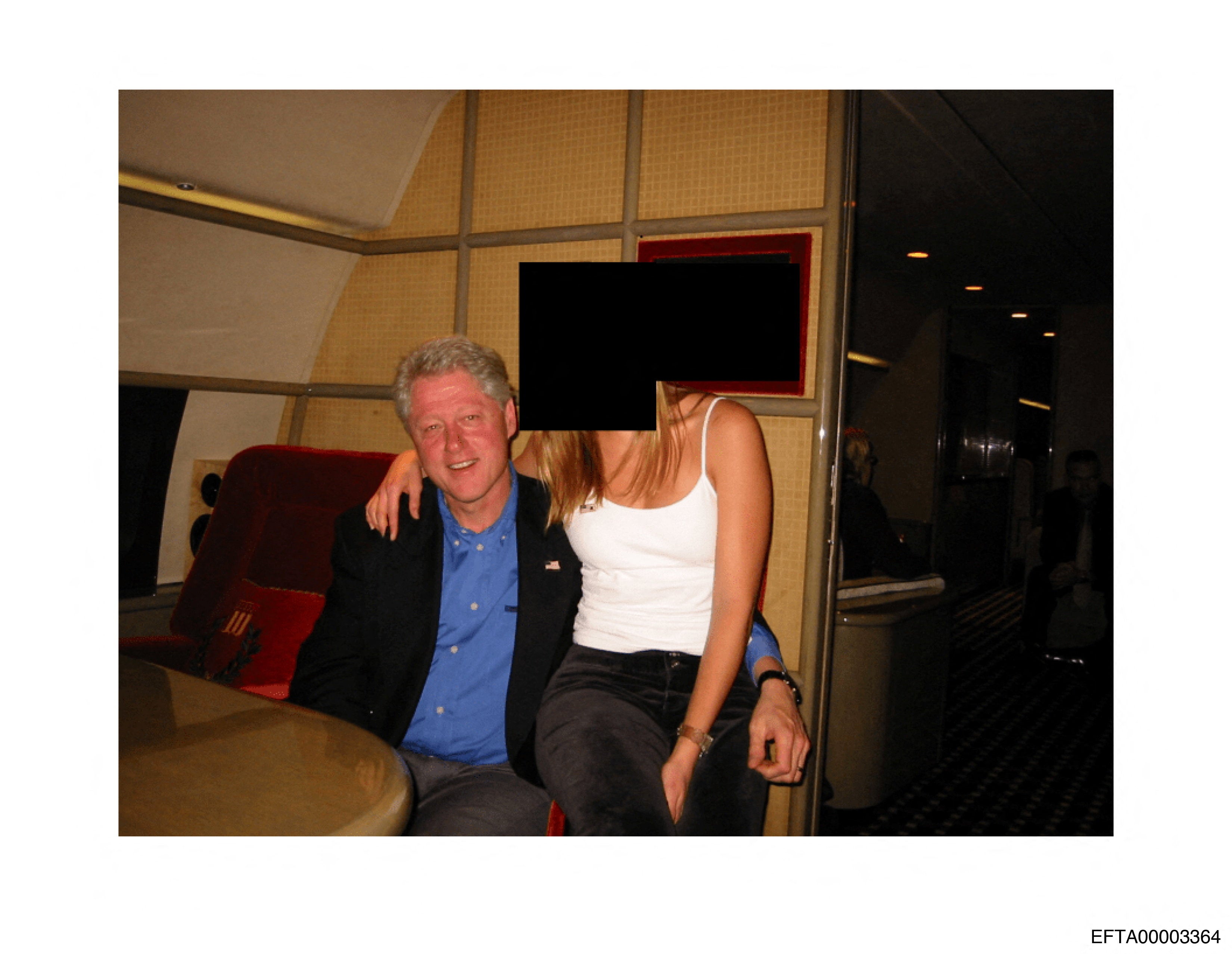 Several images in the first wave of documents show Clinton with Epstein, Maxwell and a woman whose face is redacted