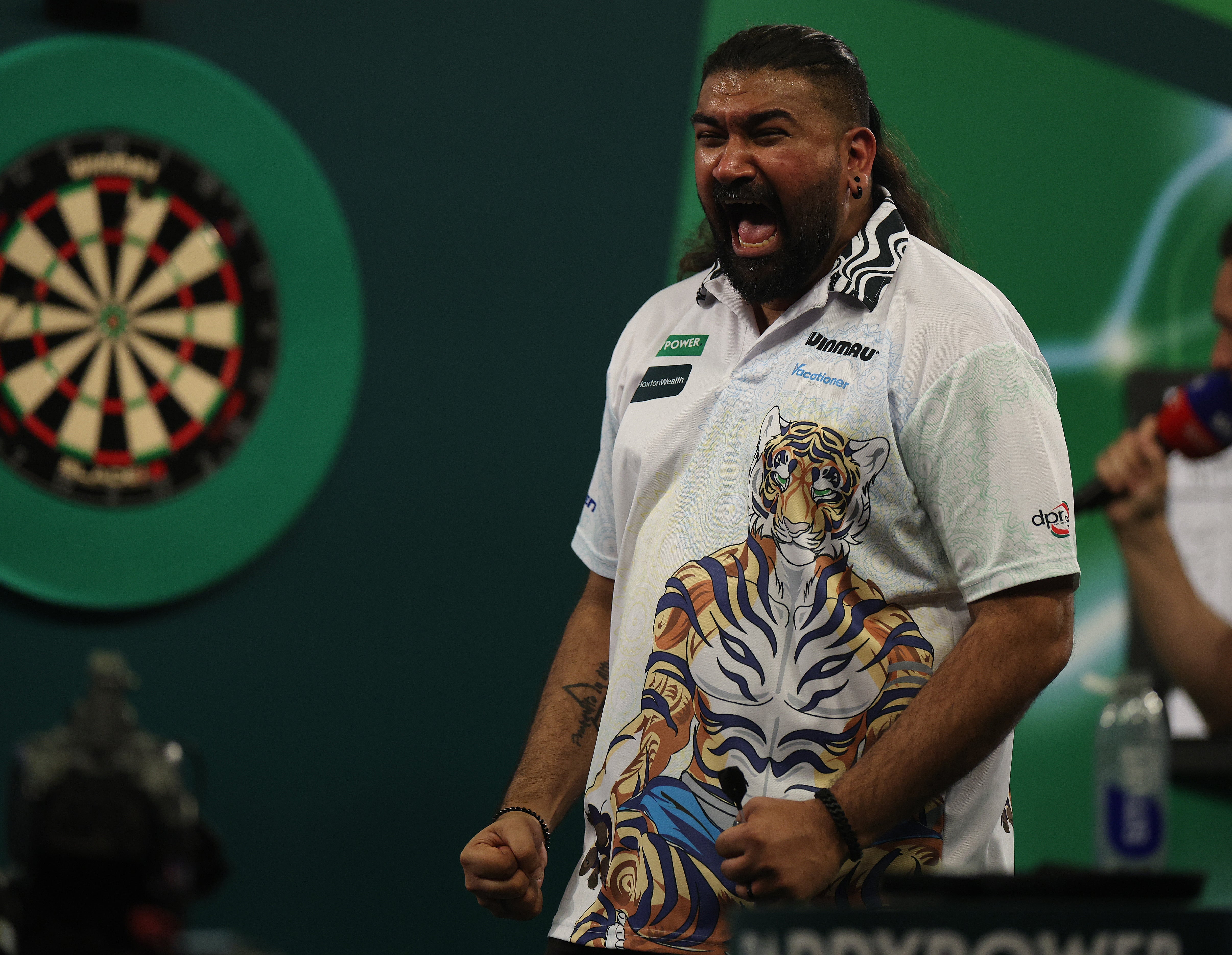 Nitin Kumar celebrated in style after his historic first-round win