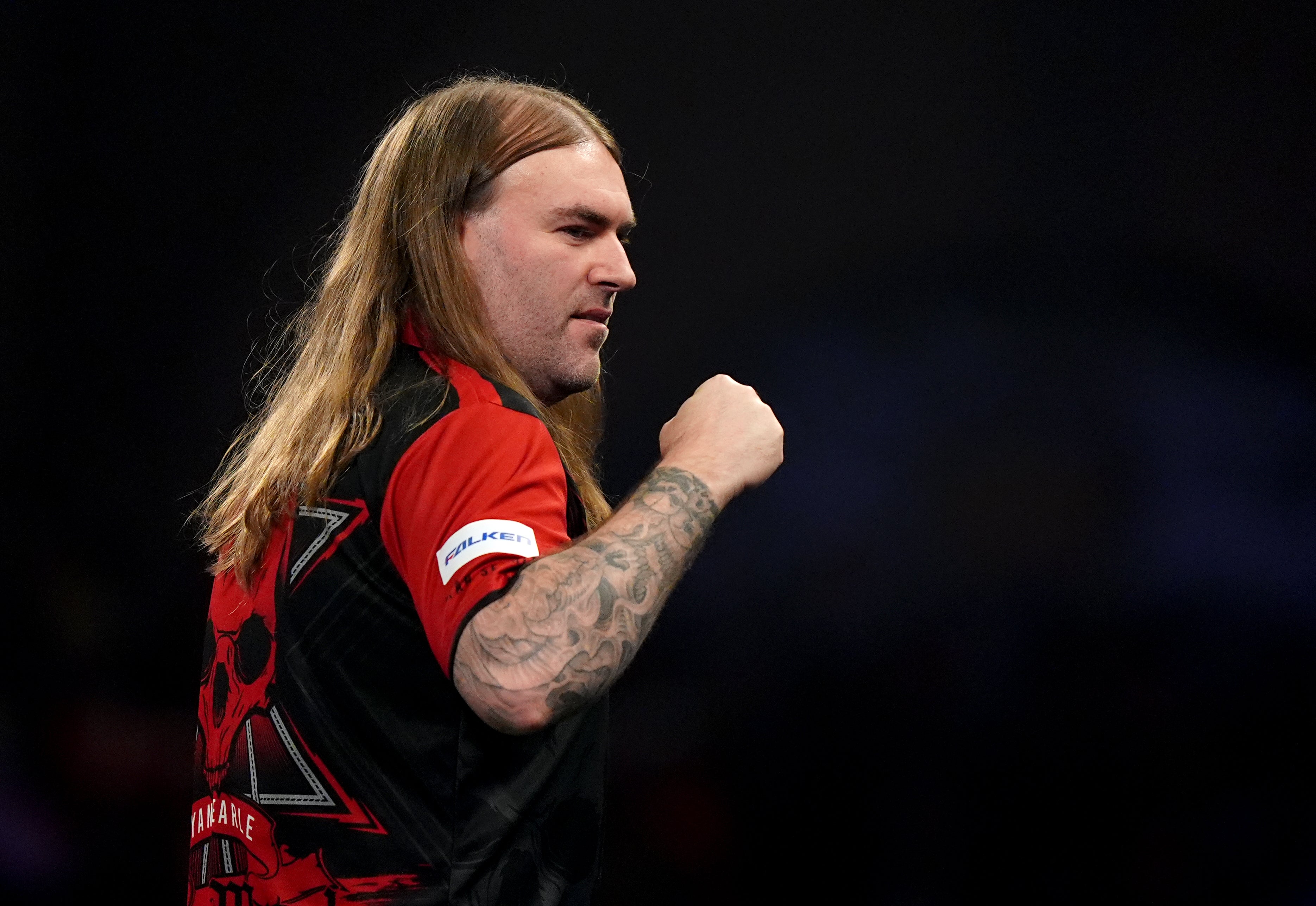 Ryan Searle is into the semi-finals at Alexandra Palace (Bradley Collyer/PA)