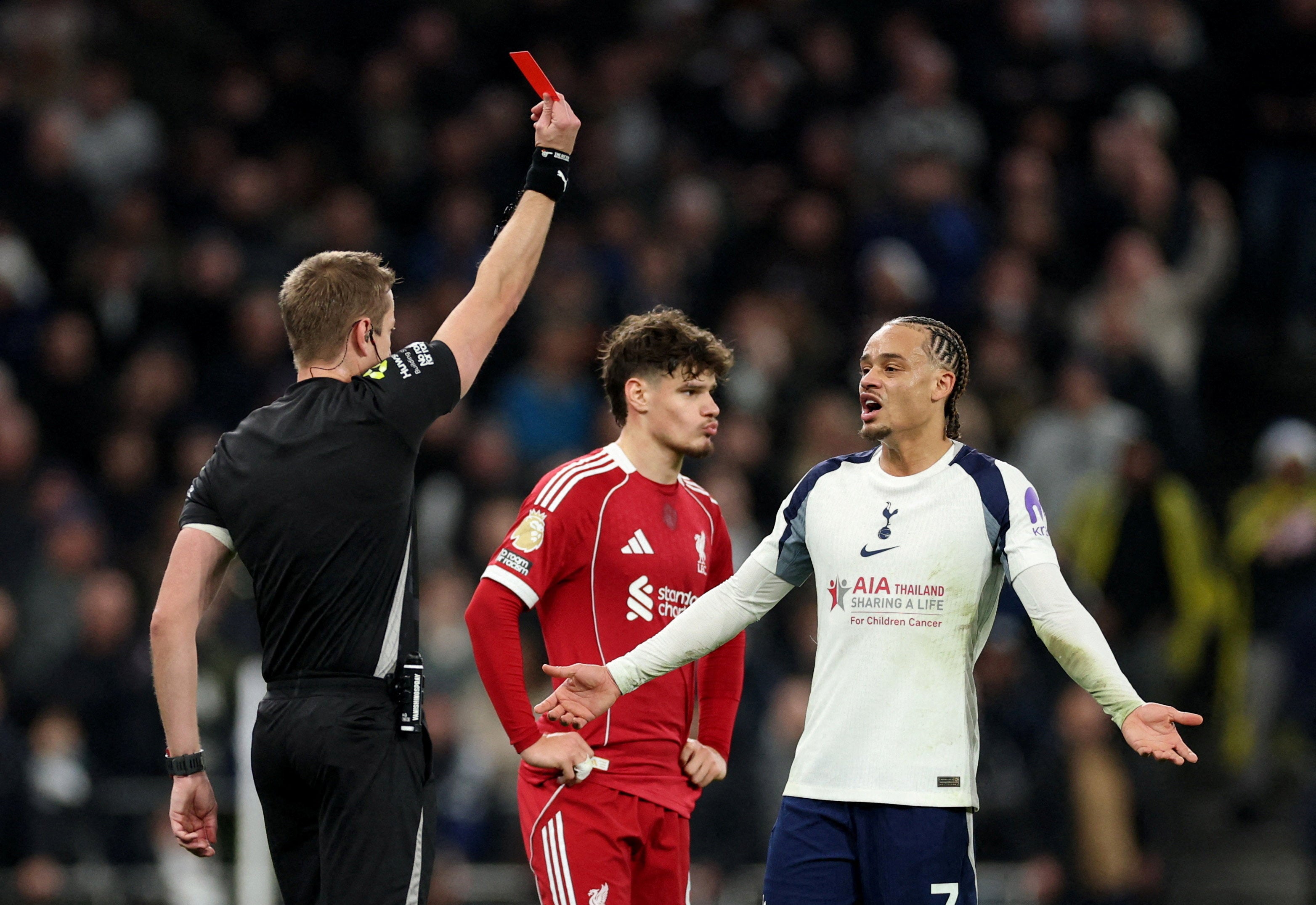 Xavi Simons’ red card last week encapsulated his early life at Tottenham