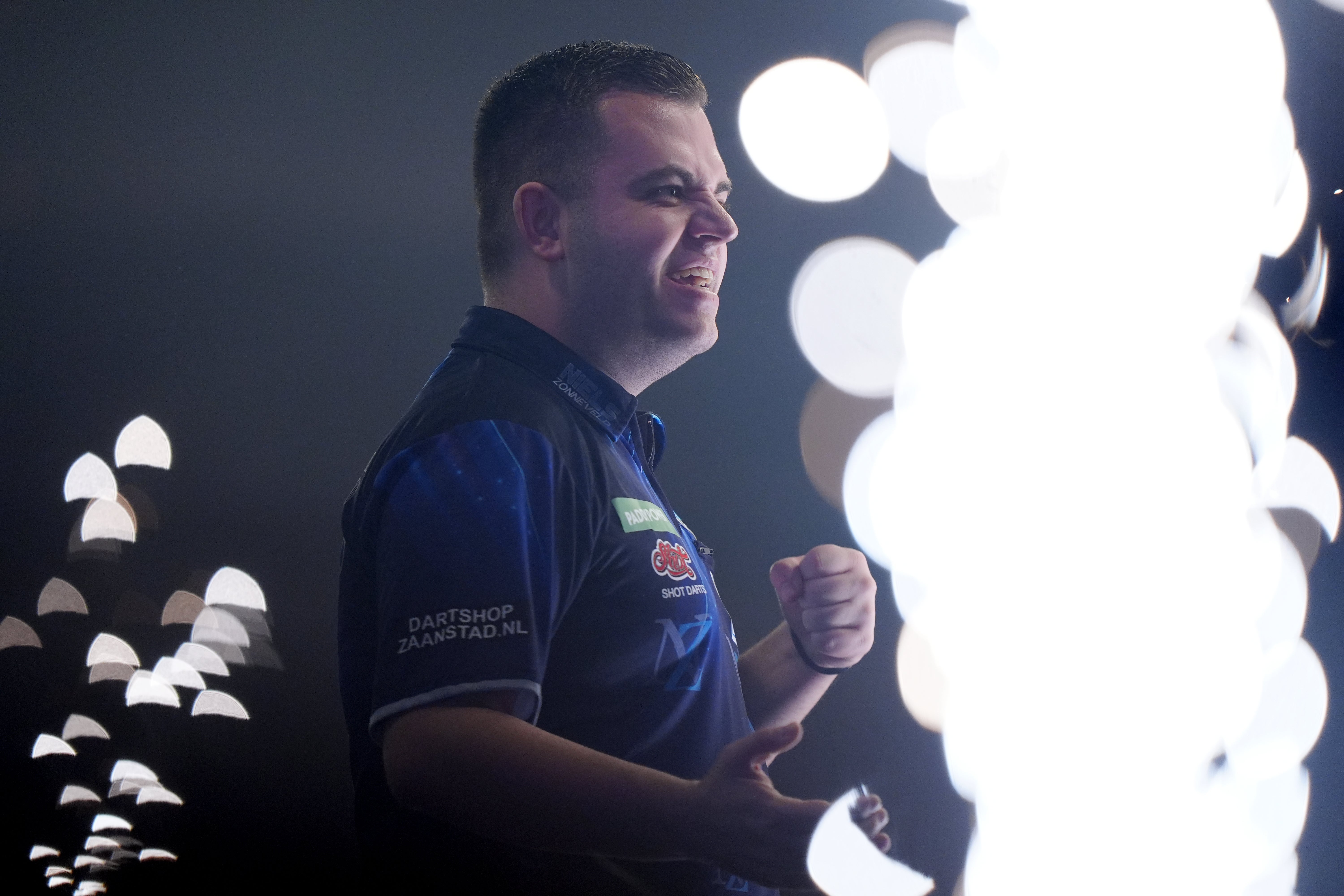 Niels Zonneveld celebrates the biggest win of his career (Bradley Collyer/PA)