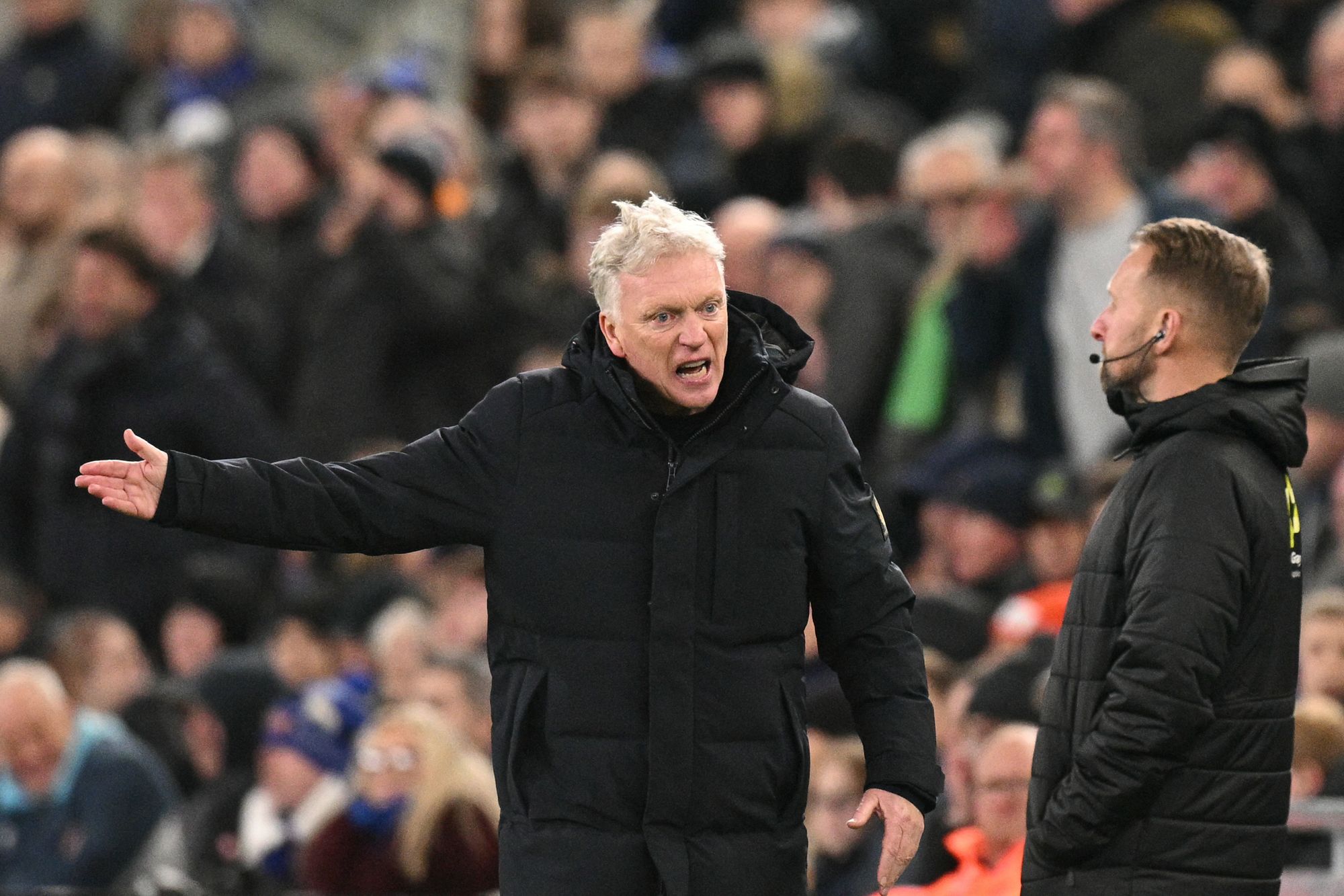 David Moyes was left to manage his anger at the officiating at full-time