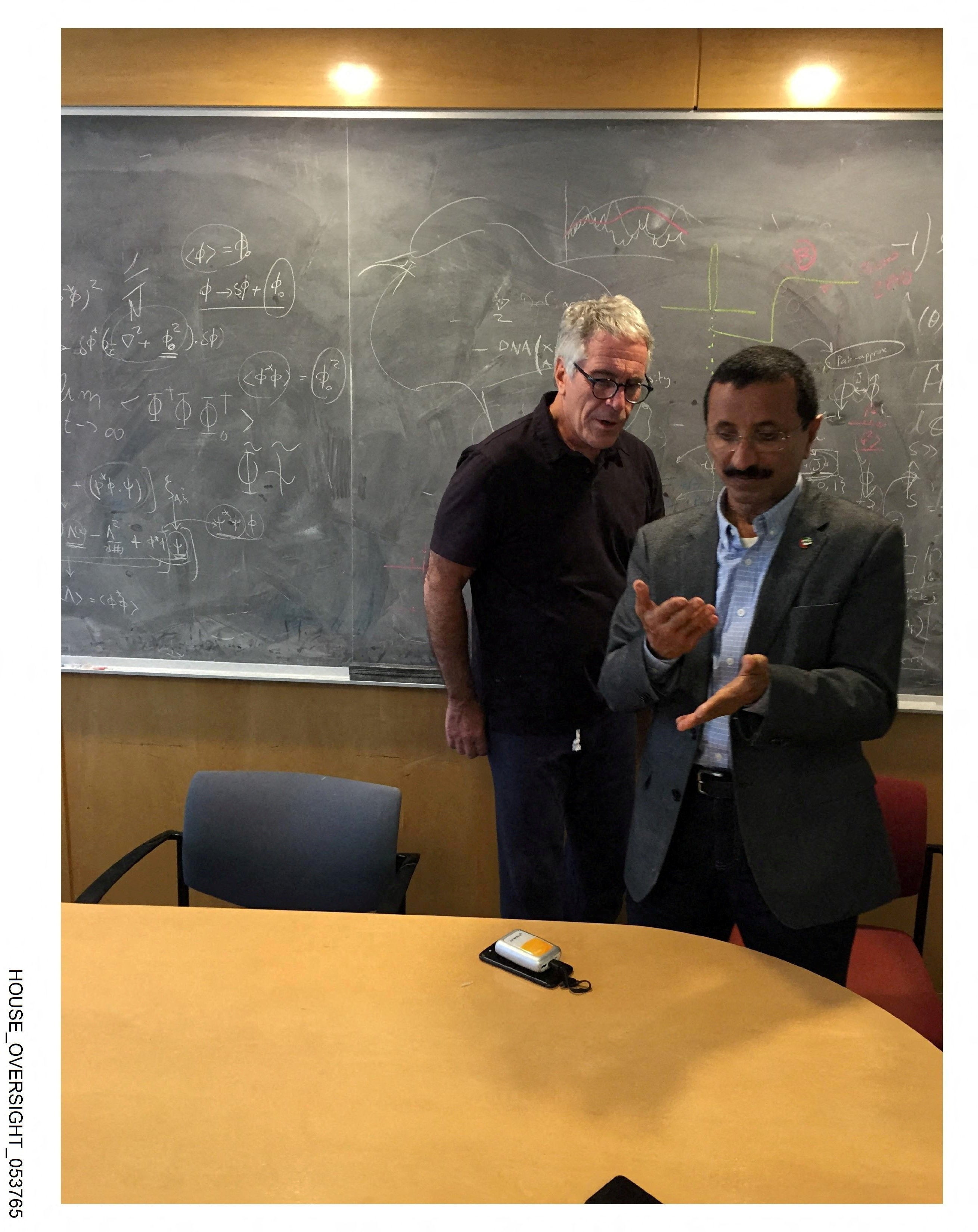 Epstein and Sulayem, pictured in another undated image in the files, appeared to have corresponded for years