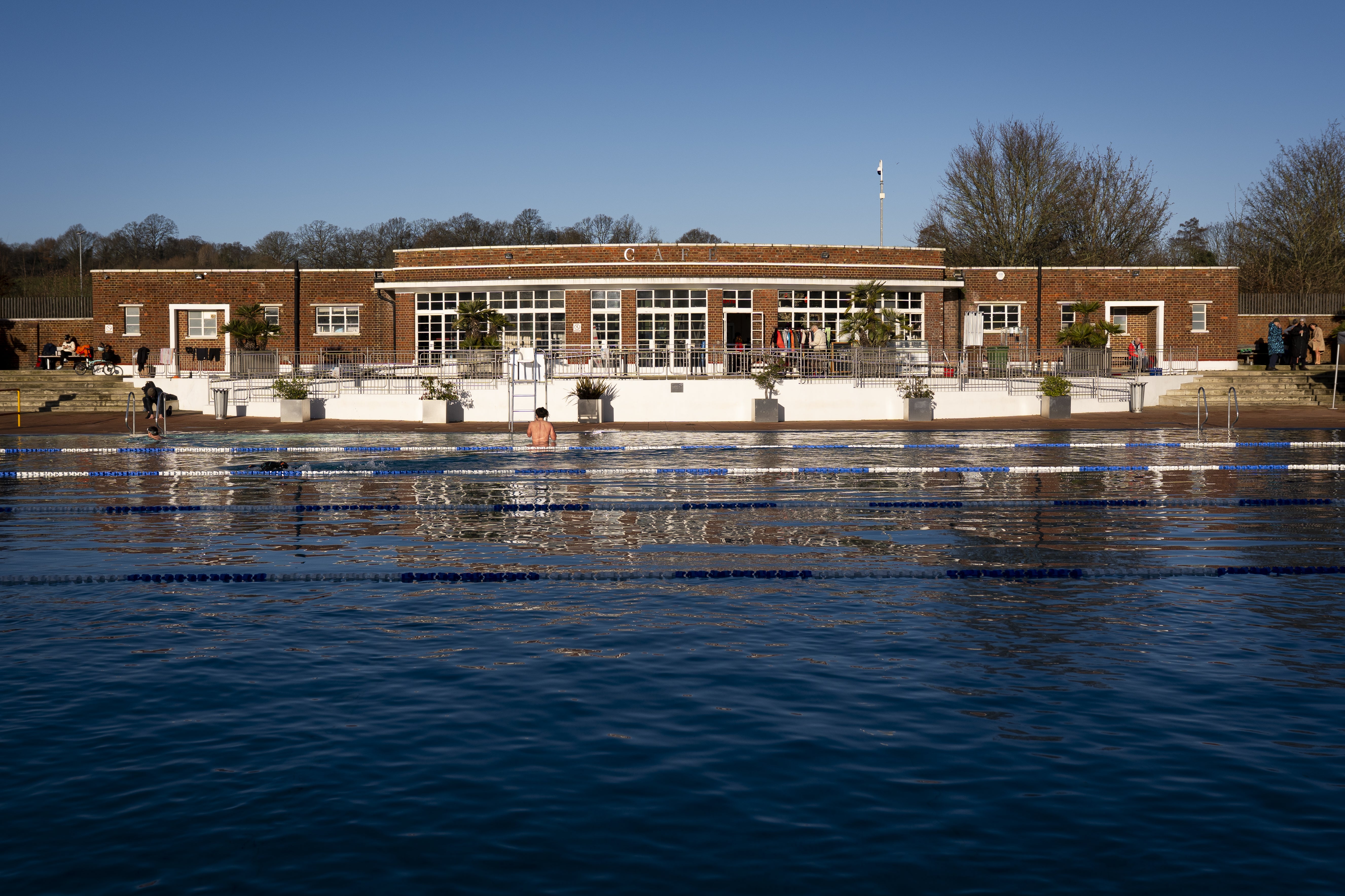 The Parliament Hill Lido Cafe, one of four cafes on Hampstead Heath, which are due to be taken over by Daisy Green