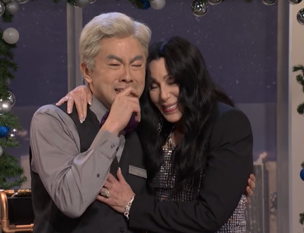 Yang was comforted by the show’s musical guest, Cher, during his last outing on ‘SNL’