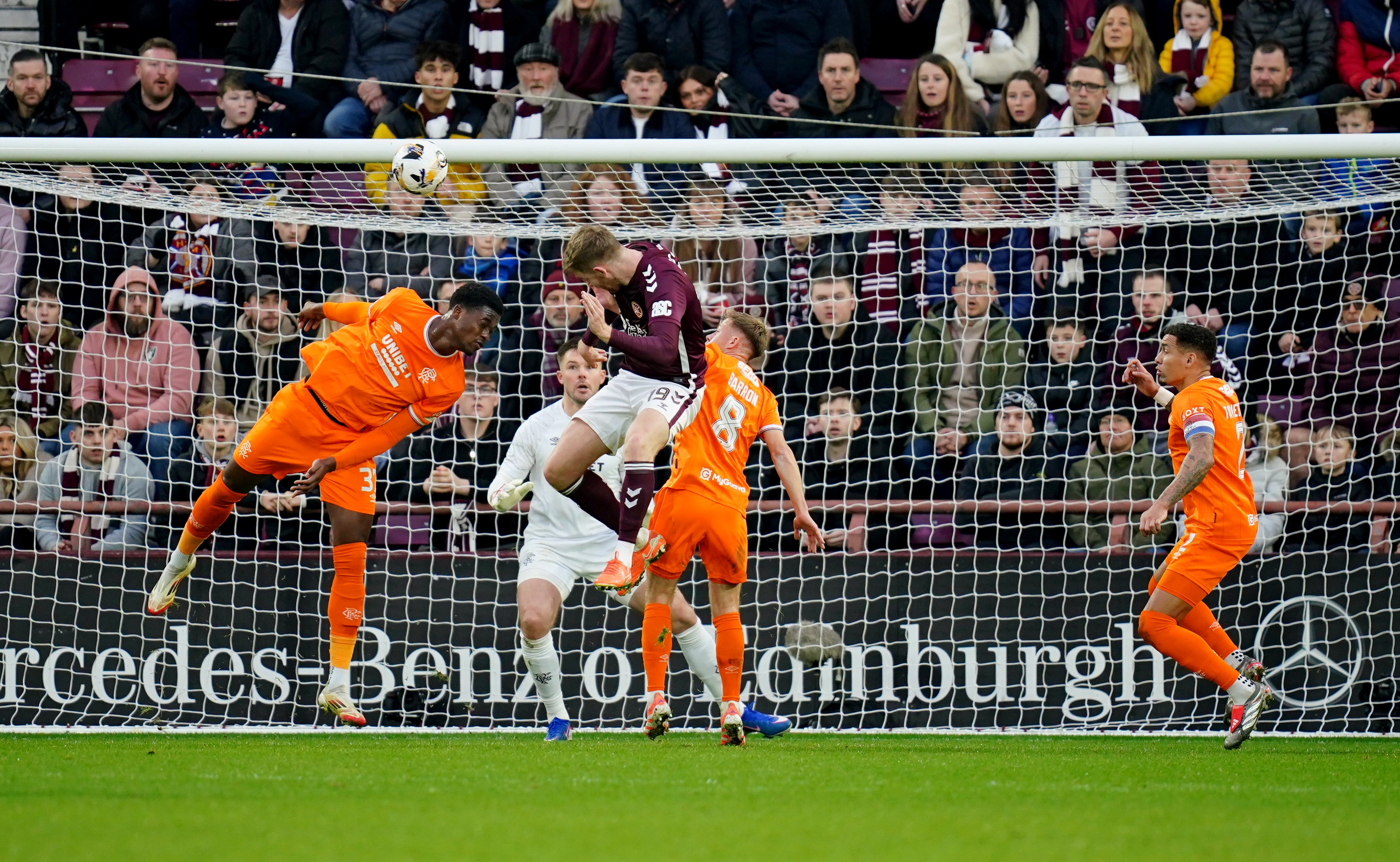 Findlay’s header beats Rangers goalkeeper Jack Butland