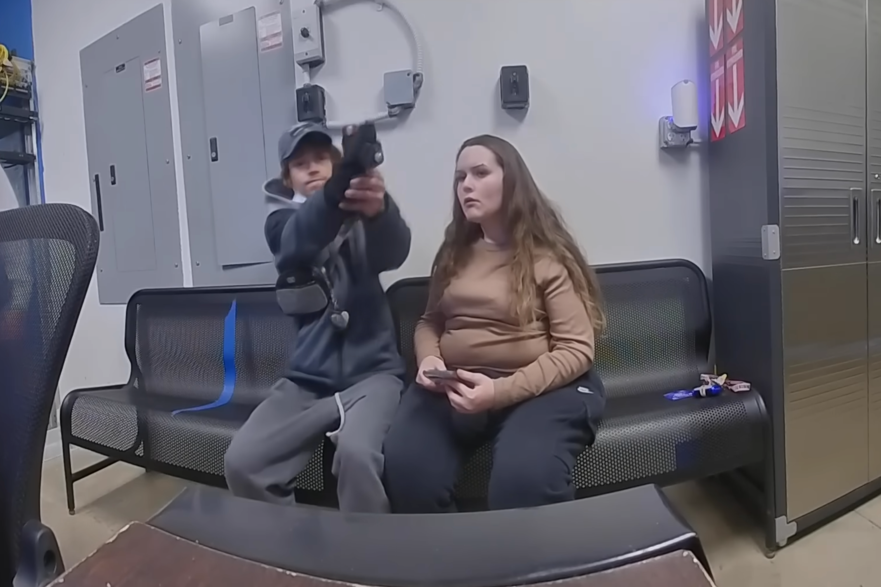 Video shows terrifying moment shoplifting suspect pulls a gun on Ohio cop