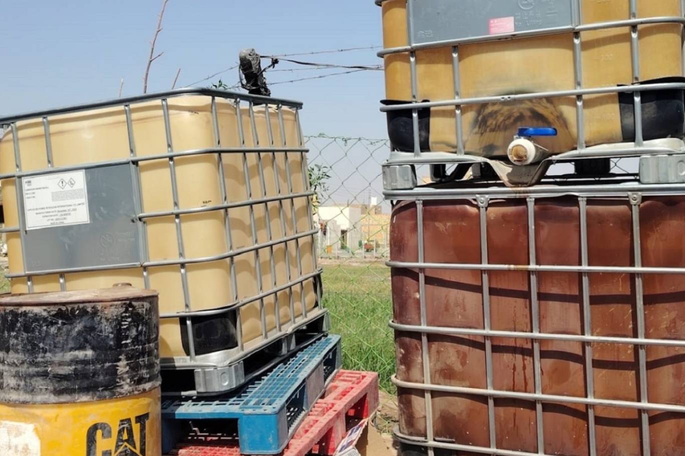 The barrels pose environmental and health risks