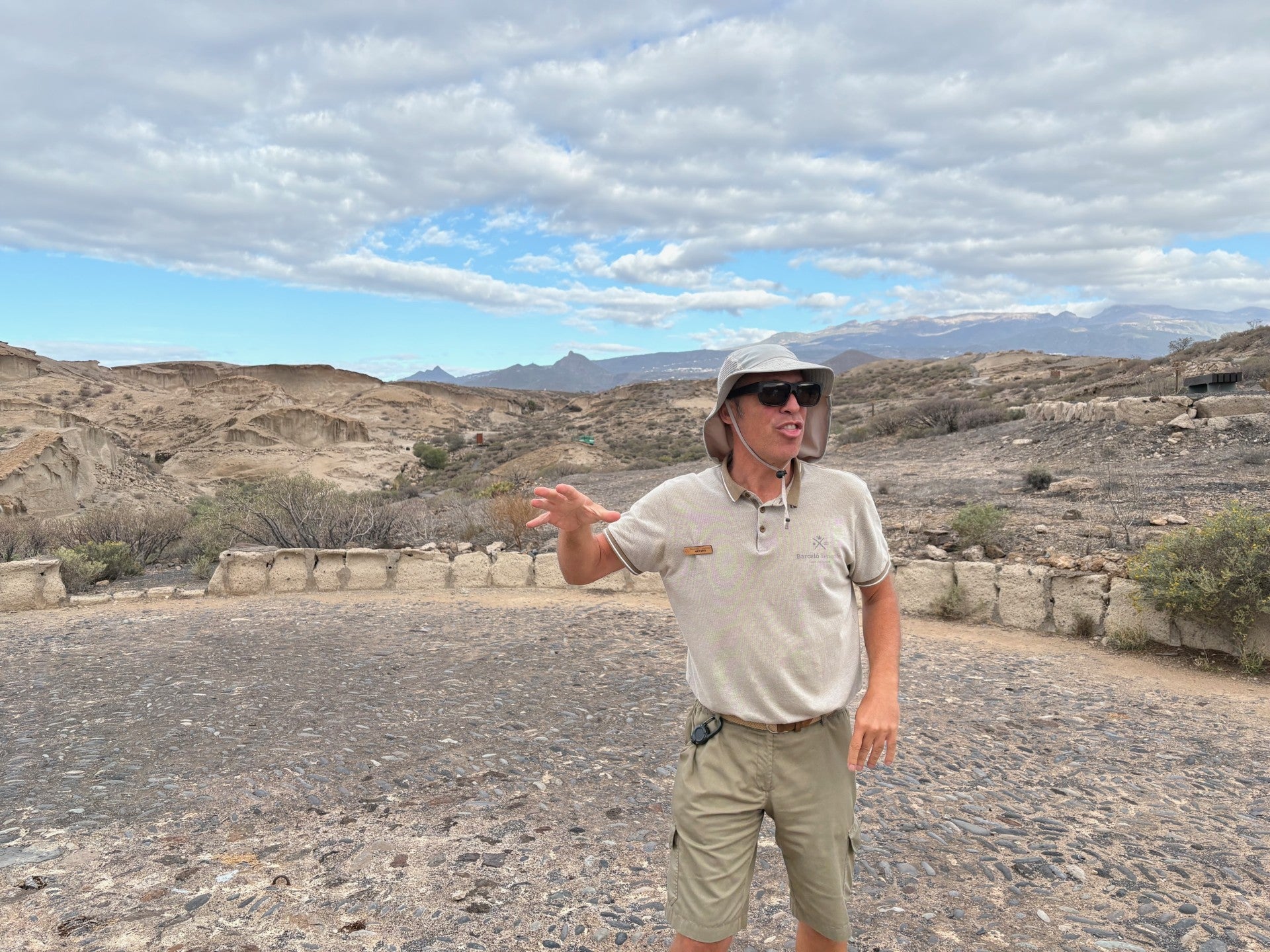 Local guide Arturo took us through the stark and beautiful terrain of the San Blas reserve, Tenerife