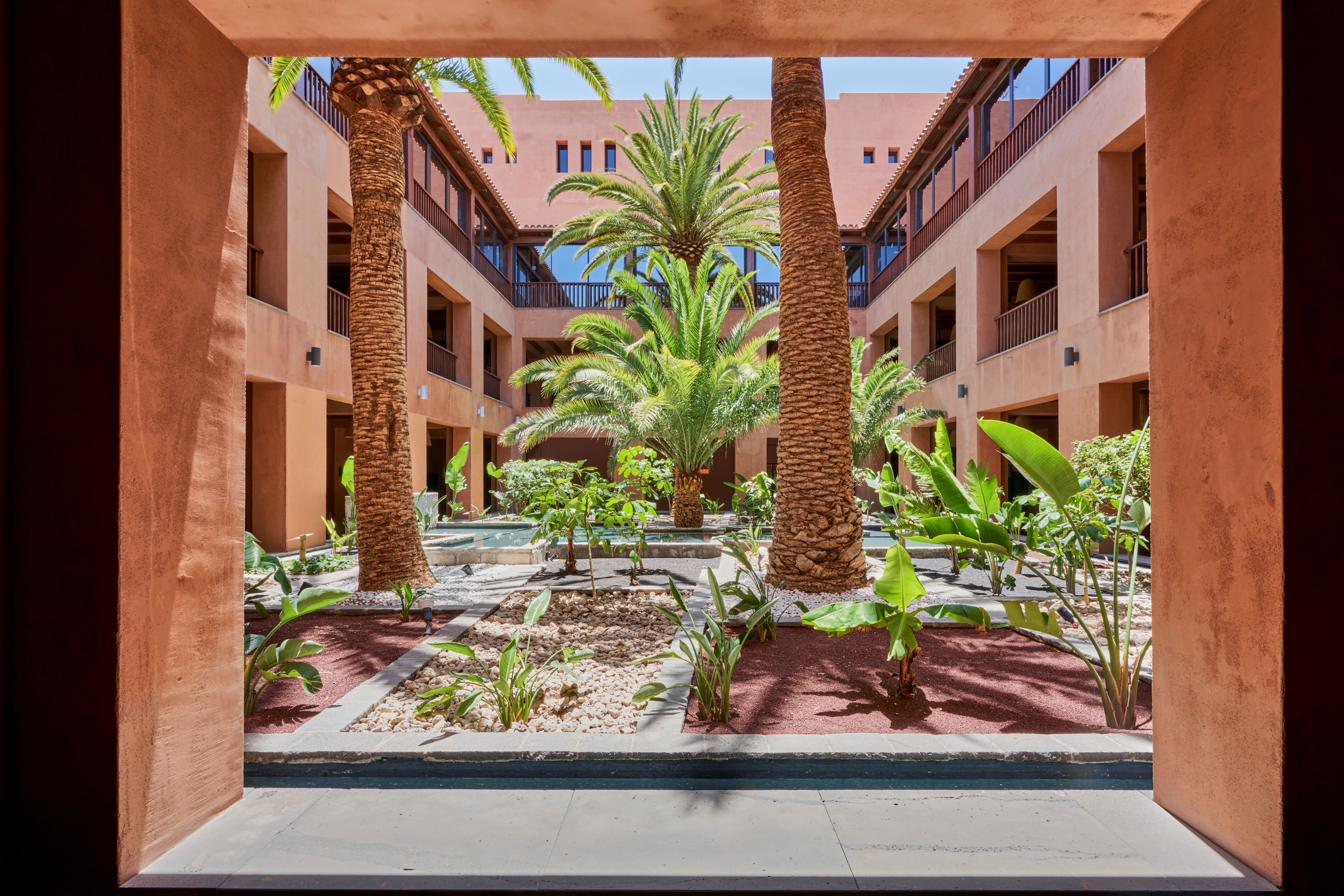 Barcelo hotel’s terracotta walls fit the aesthetic perfectly