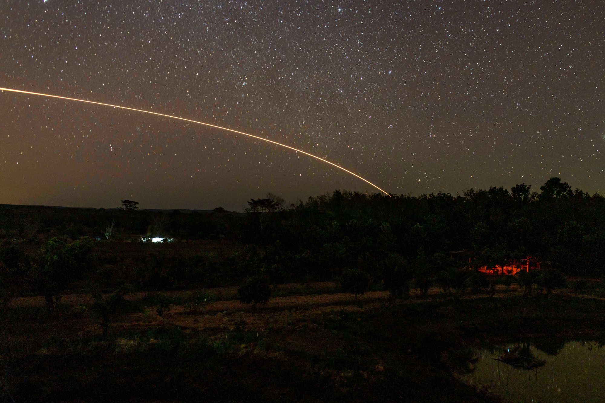 The Thai military fires artillery towards Cambodia, Tuesday, 16 December, in Surin province