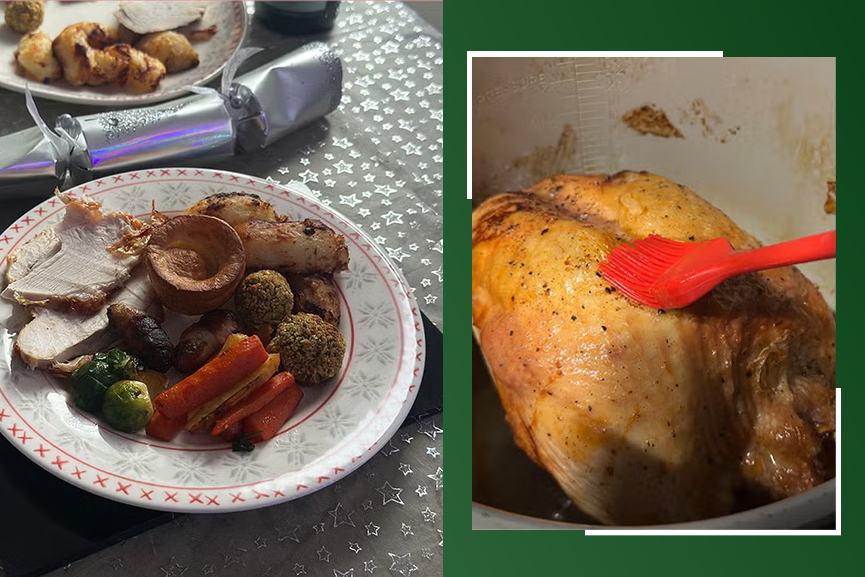 <p>I saved on the washing up by cooking a festive feast in my air fryer</p>