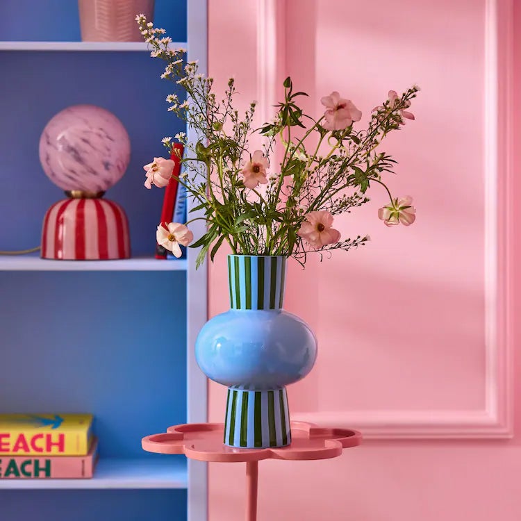 A £30 Eleanor Bowman stripe vase