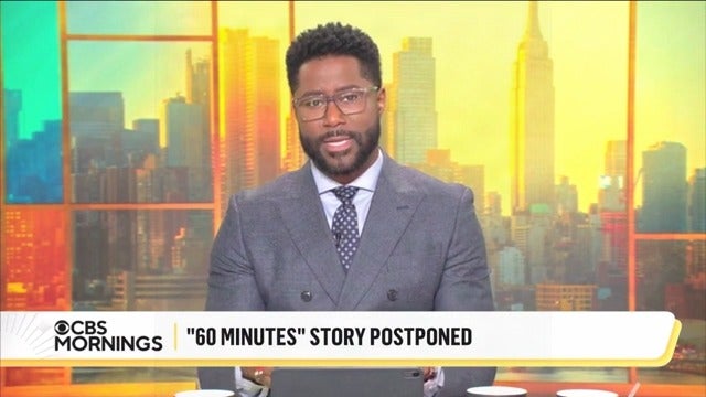 CBS Mornings host Nate Burleson reads a report on the network's decision to yank a 60 Minutes segment on CECOT at the last minute.