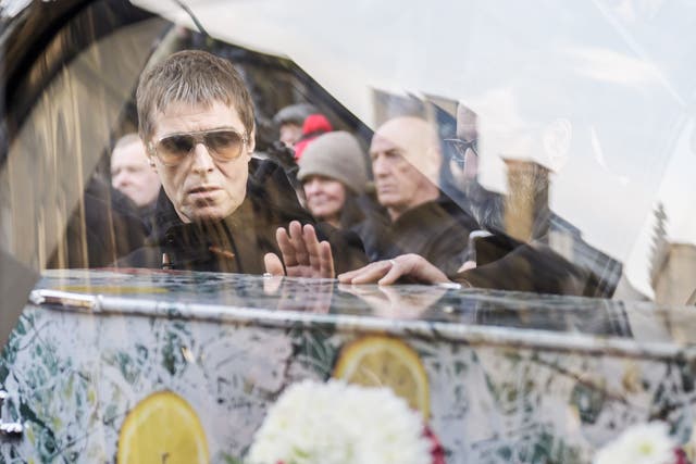 Liam Gallagher was among the mourners at the funeral service (Danny Lawson/PA)