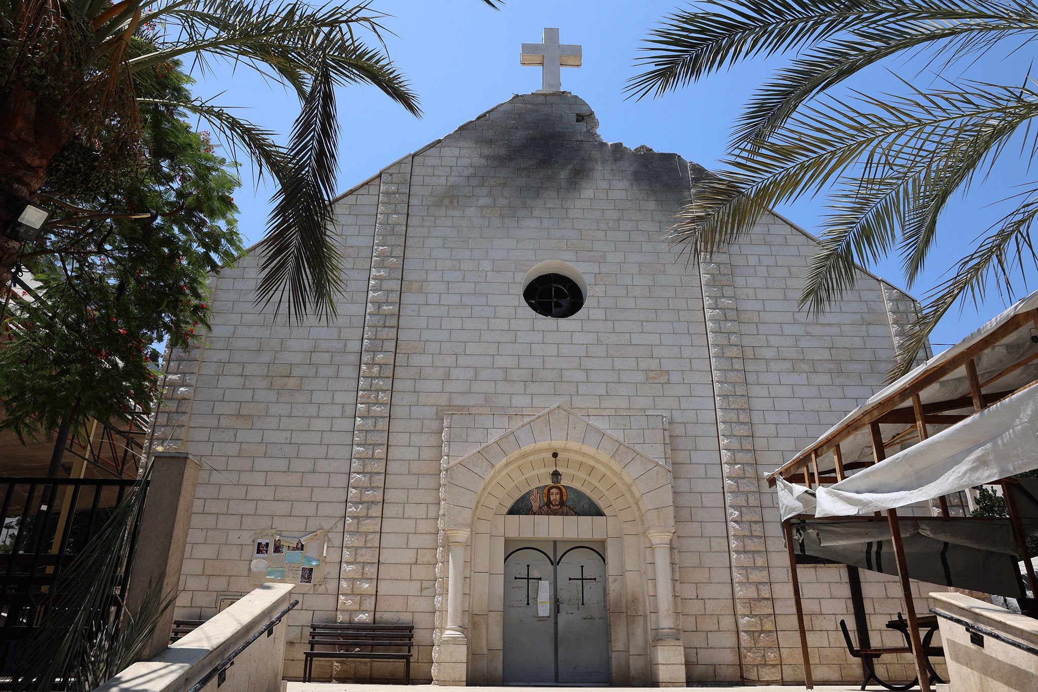 <p>The Church of Holy Family is the only Catholic church in Gaza</p>