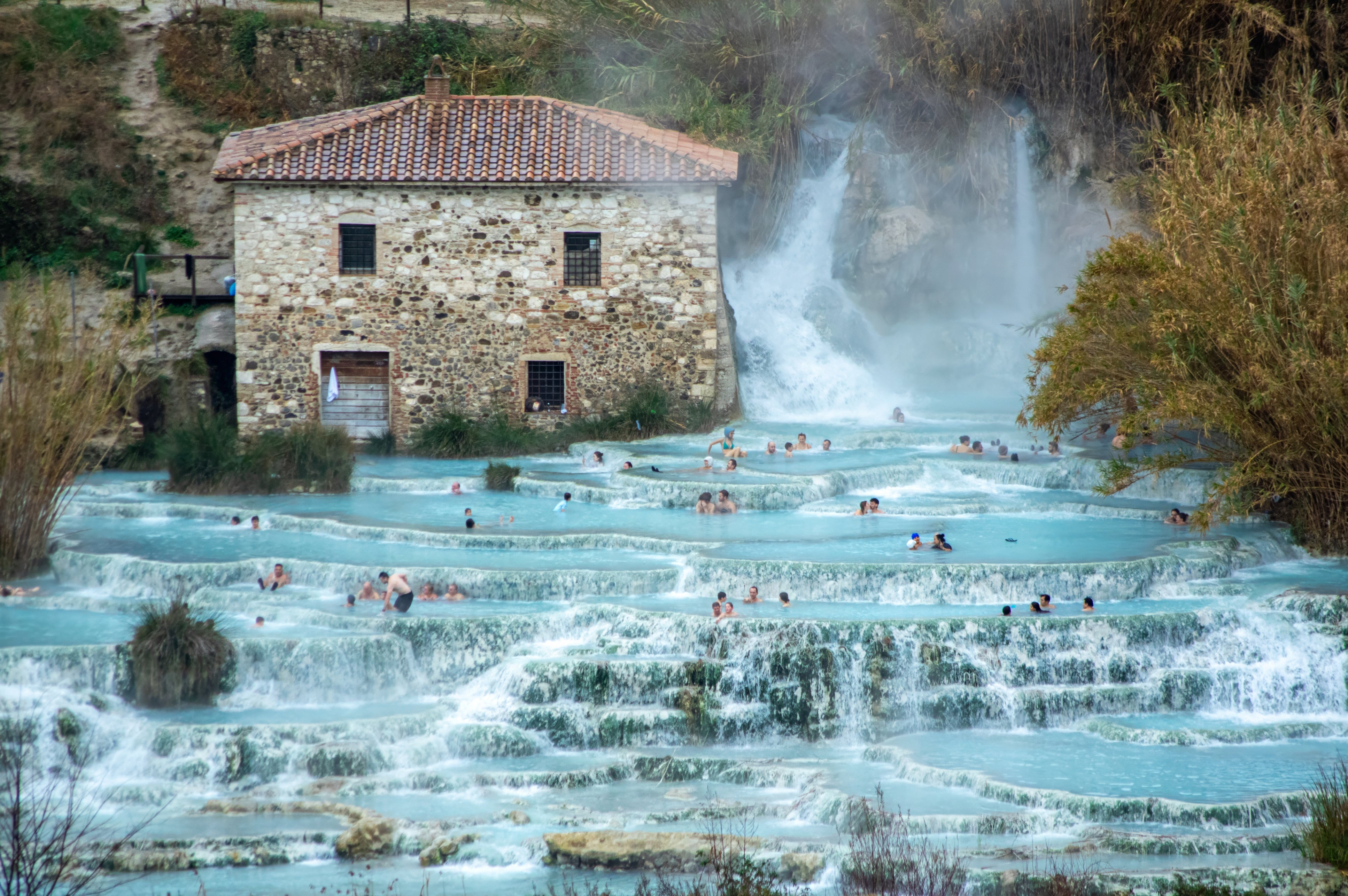 <p>Europe is home to stunning geothermal spa destinations, such as Cascate del Mulino in Tuscany</p>