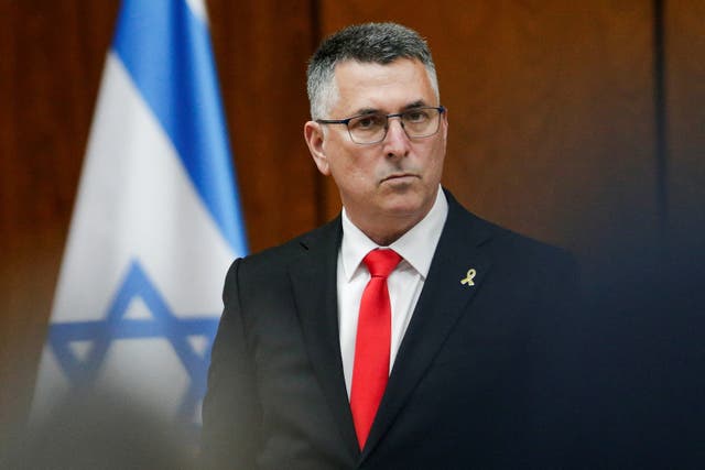 <p>File: Israeli foreign minister Gideon Saar</p>