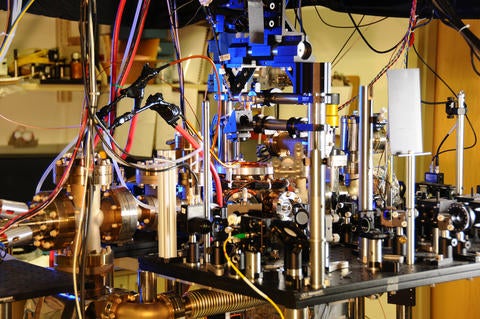 <p>NIST ytterbium lattice atomic clock</p>