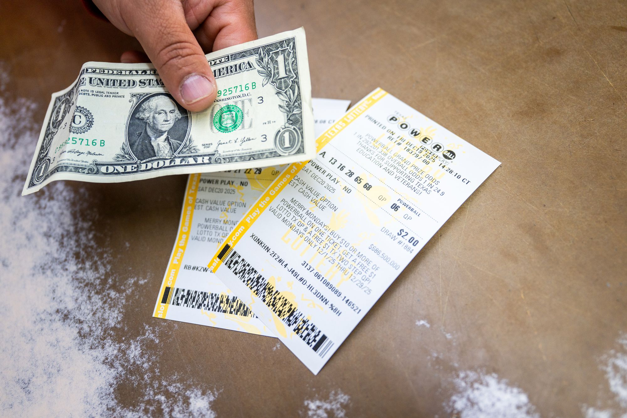 The jackpot rolled last night after no ticket matched all six numbers drawn – white balls 3, 18, 36, 41, 54 and red Powerball 7