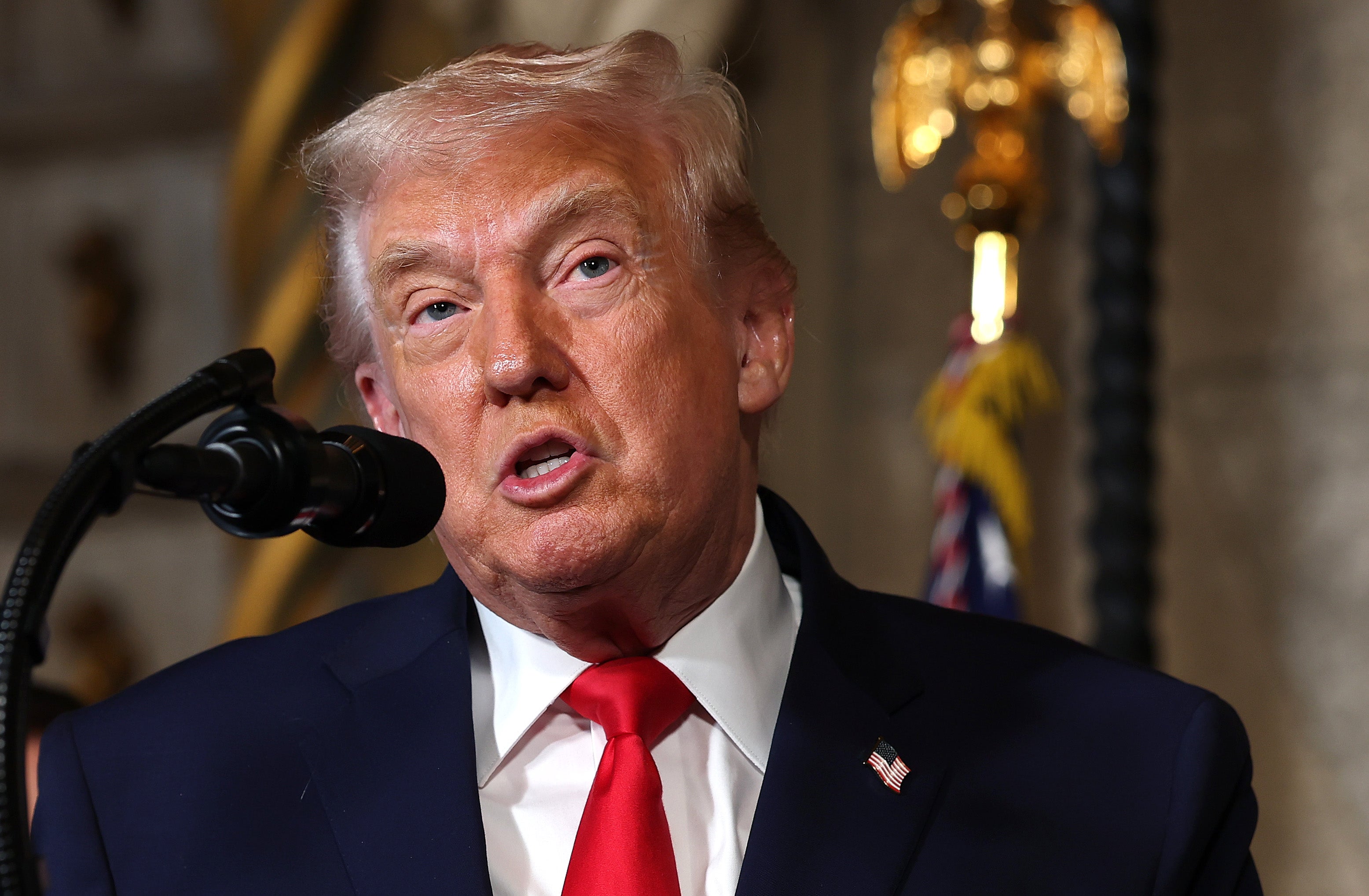 Donald Trump showed support for Clinton when asked about the Epstein files’ release