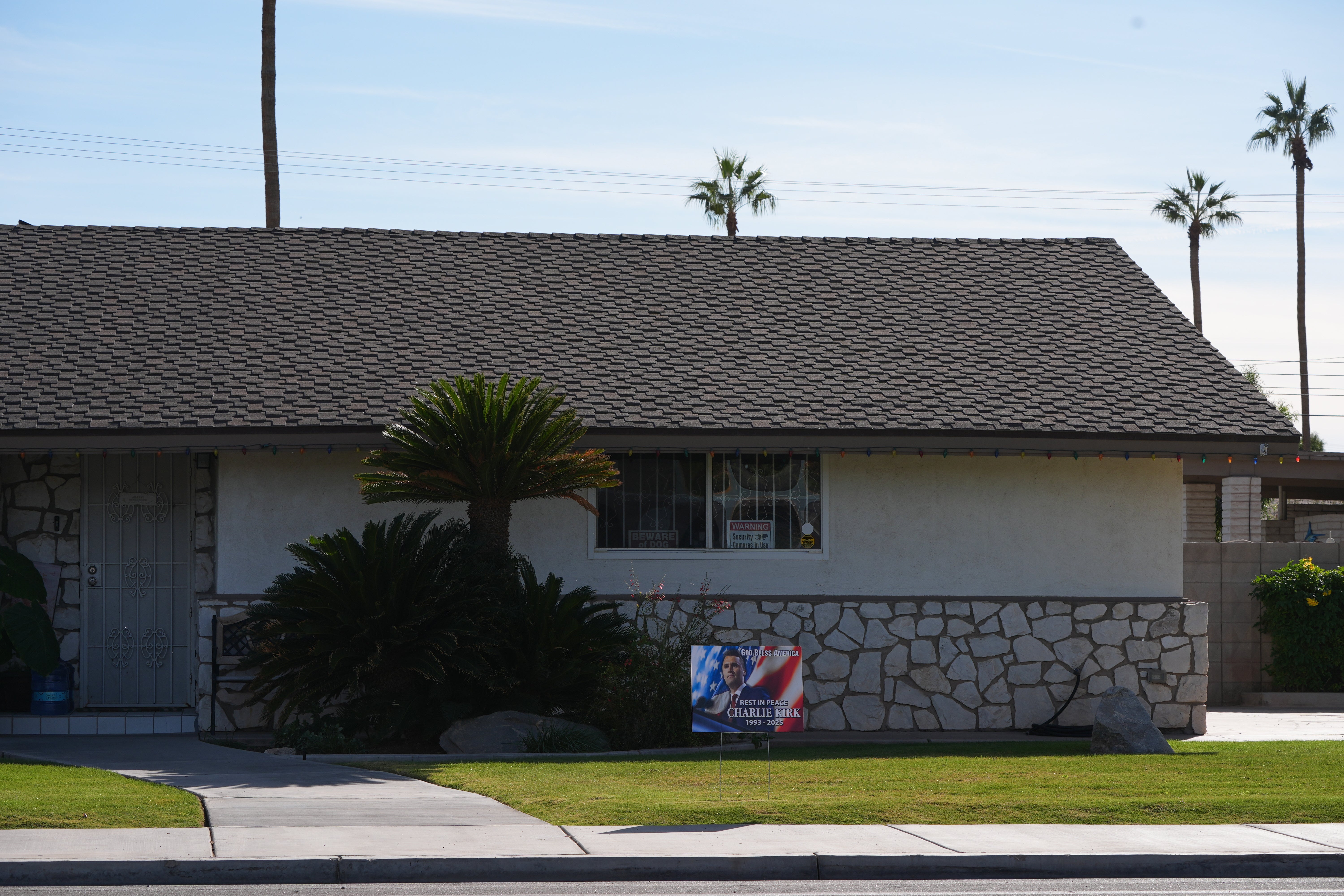Detectives carried out search warrants at properties tied to the prominent farming Abatti family in El Centro. Pictured: The Abatti family home in California.