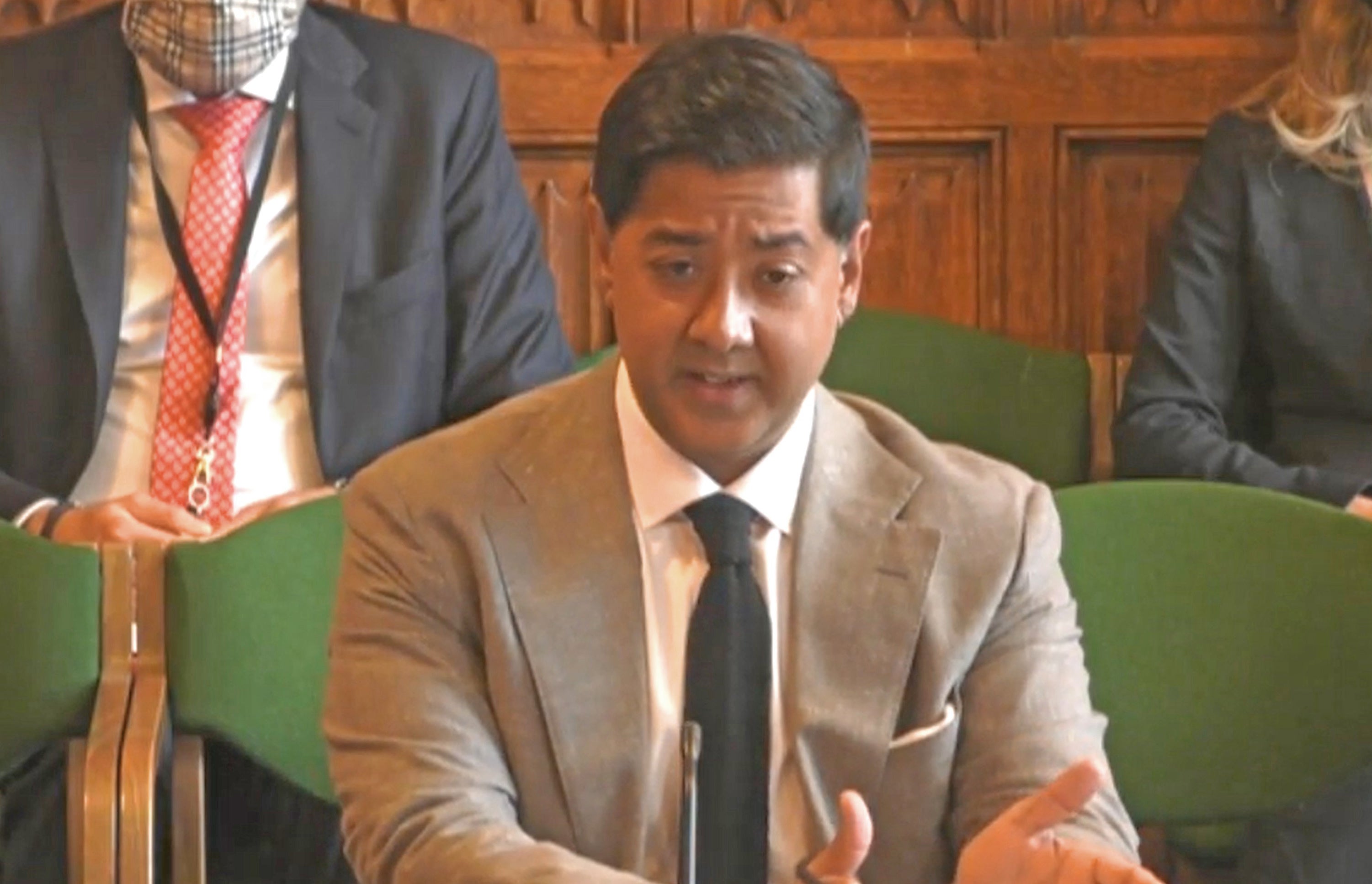 Imran Ahmed, the chief executive from the Center for Countering Digital Hate (CCDH), giving evidence to MPs