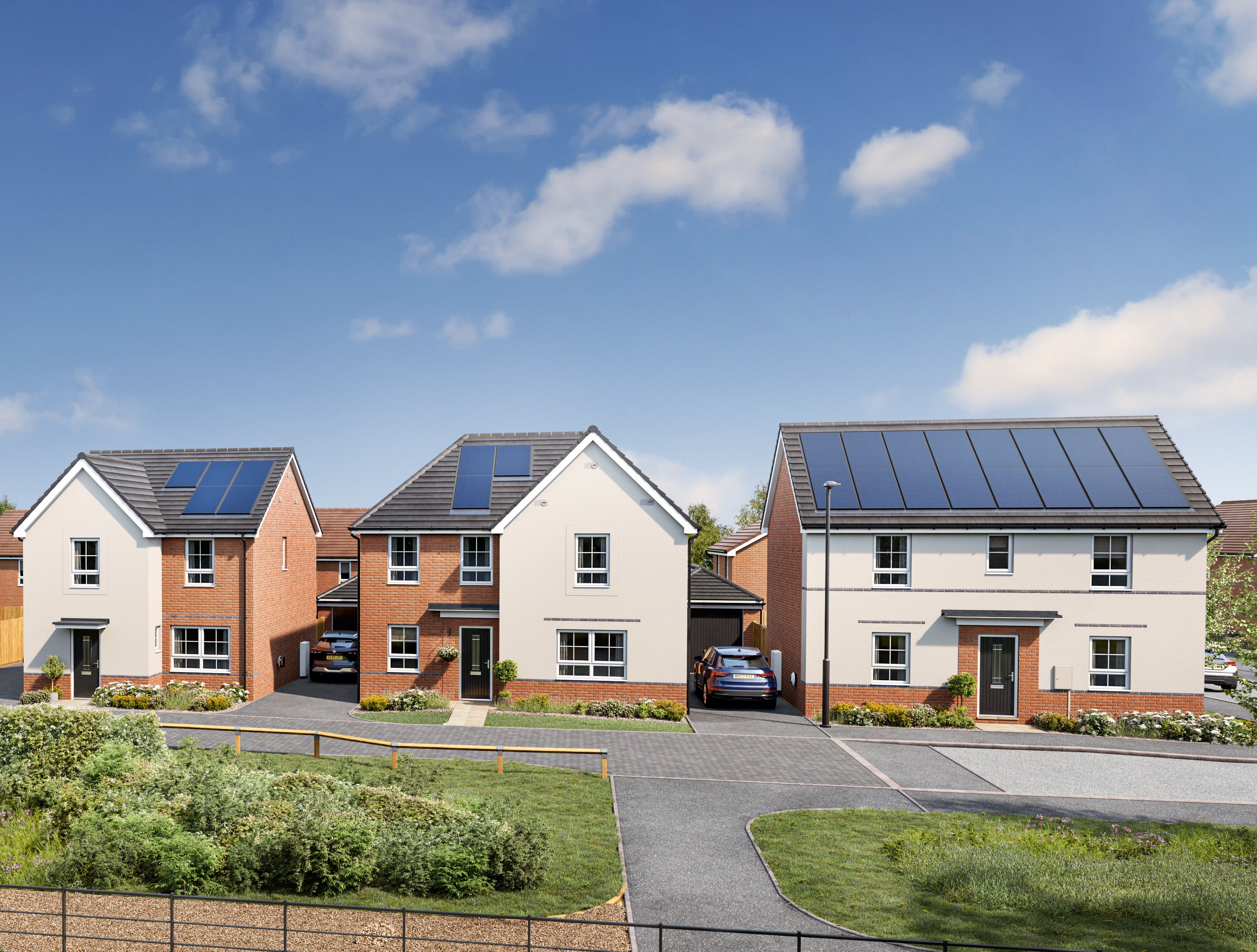 <p>A rendering of the homes that will be available on zero bills tariffs from 2026</p>