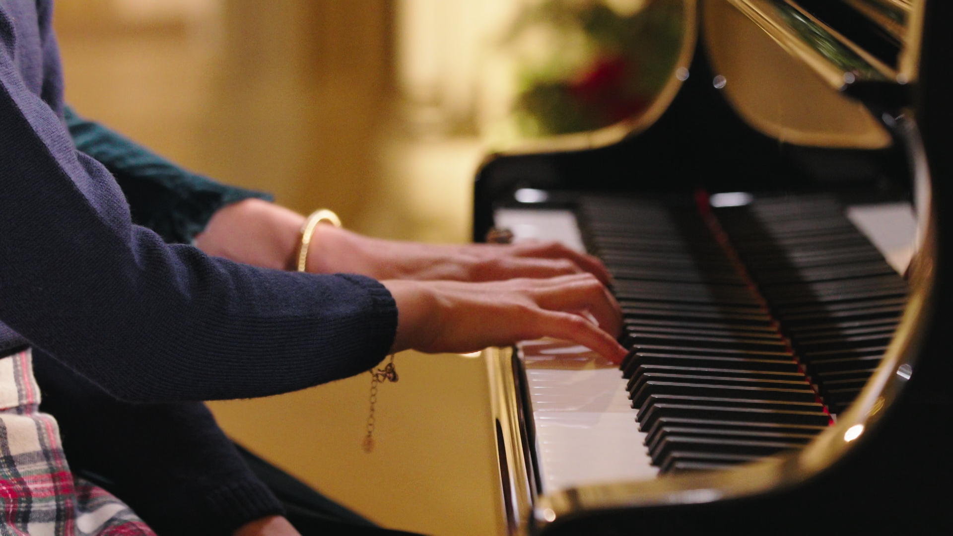 Kate played with her left hand and Charlotte with just her right. ITV/BBC Studios Events