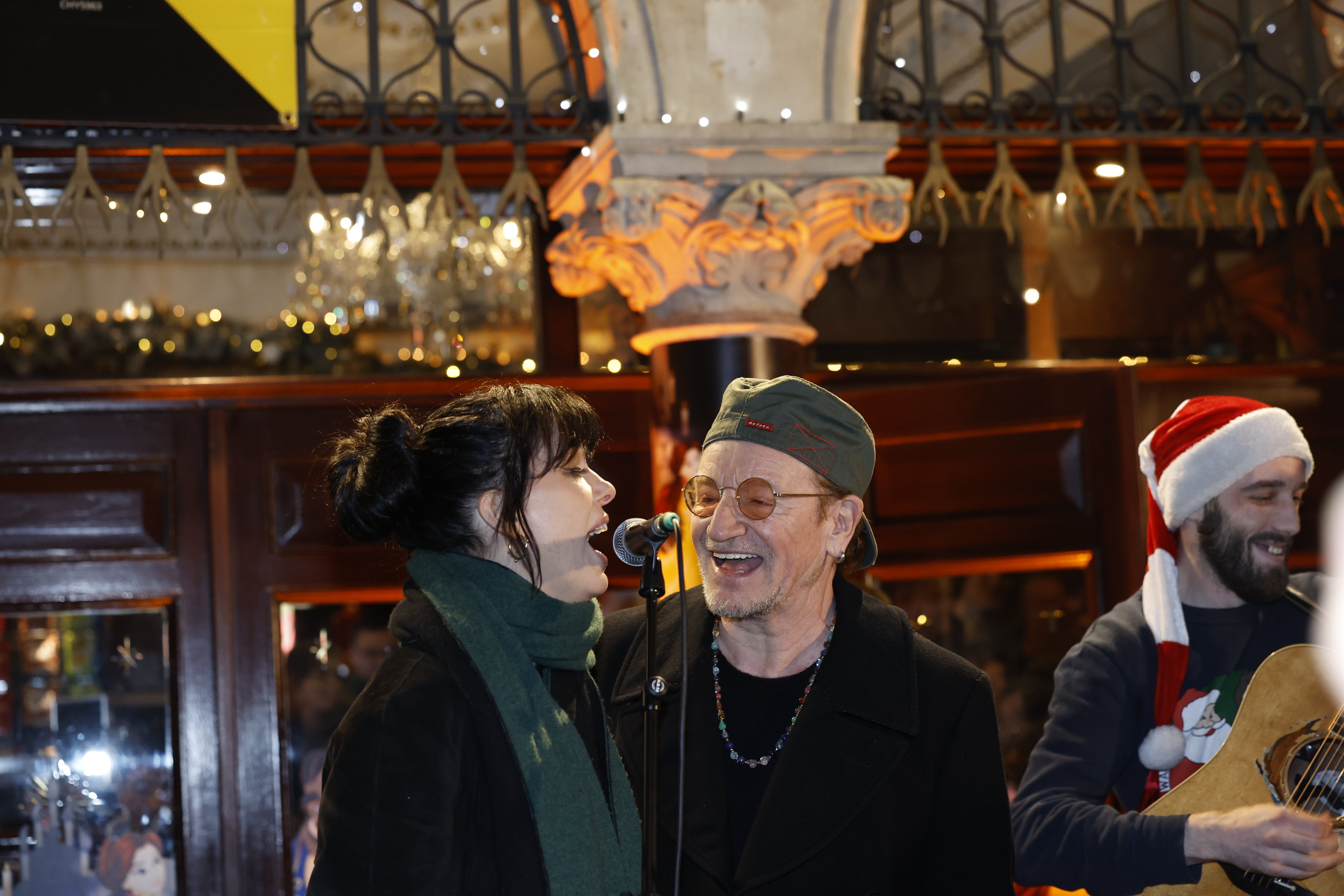 <p>Bono and Imelda May sang Christmas song <em>Baby Please Come Home</em></p>