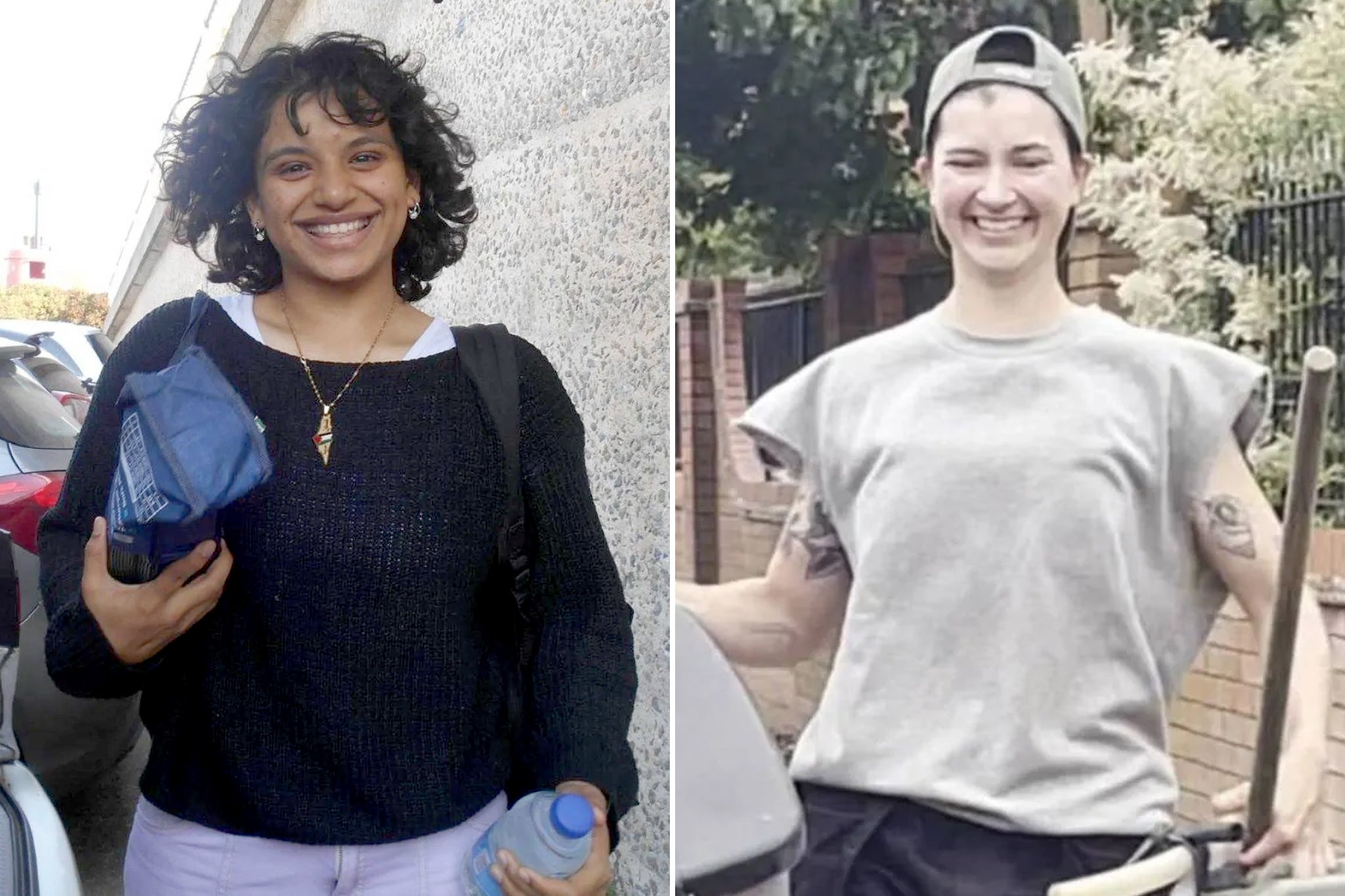 Two Palestine hunger strikers who have paused their strike. Qesser Zuhrah (left) and Amu Gib (right)