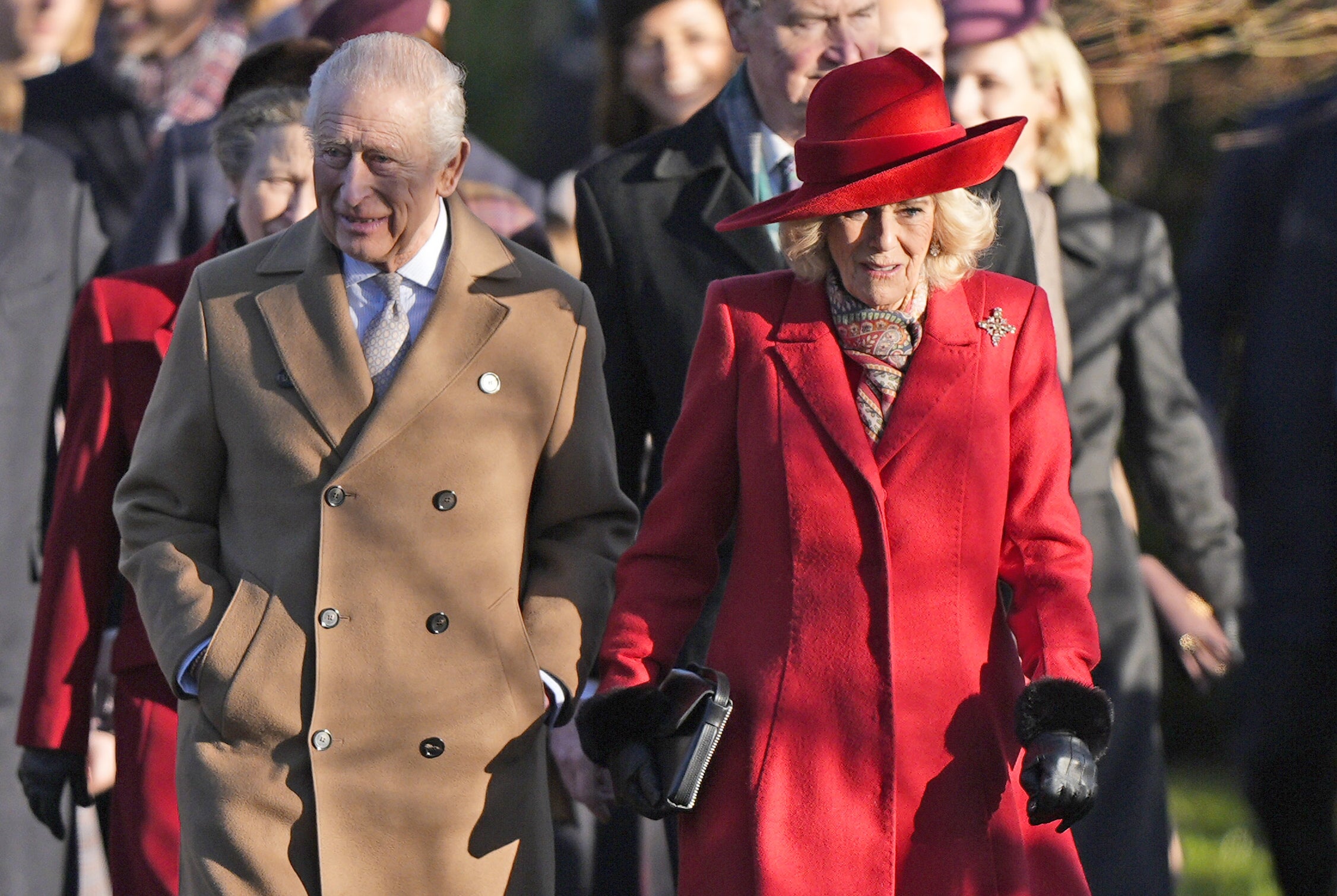 The service takes place at St Mary Magdalene Church on the Sandringham Estate.